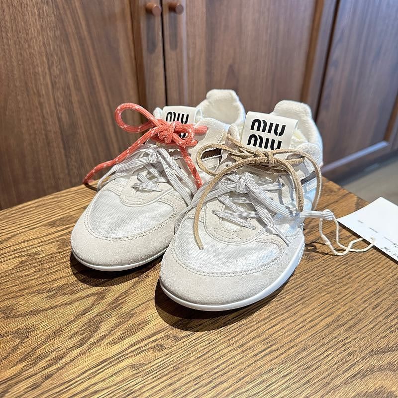 Miu Miu Miu Miu Technical Fabric Sneakers it 37.5 Size US 7.5 / IT 37.5 - 2 Thumbnail