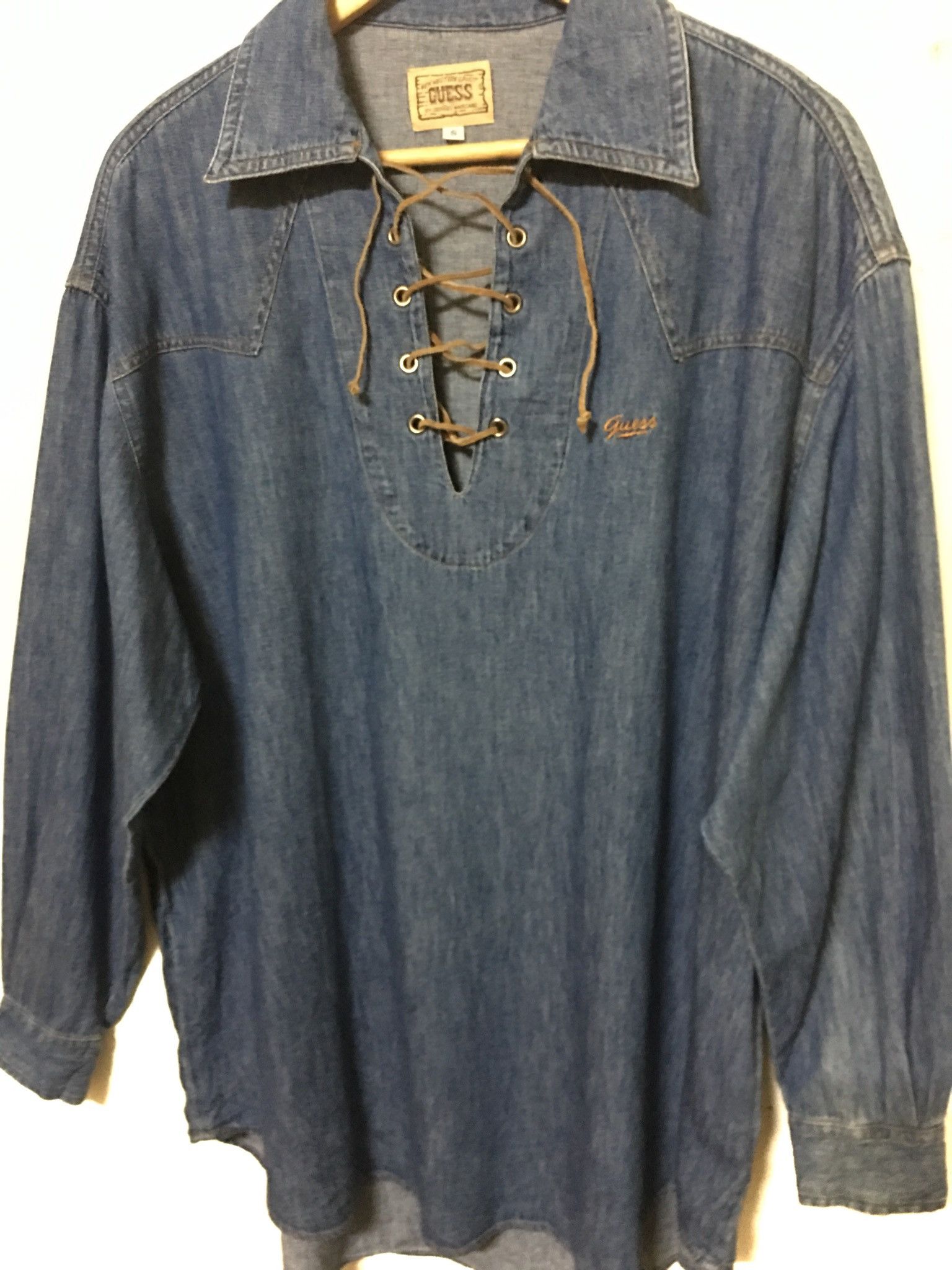 Guess Vintage Guess long sleeve Western Design Size US S / EU 44-46 / 1 - 1 Thumbnail