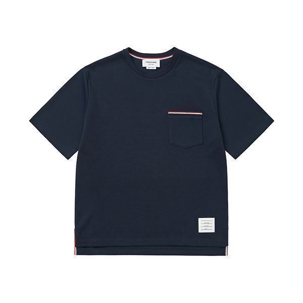 Thom Browne Short Sleeve Stripe Chest Pocket Men's T-Shirt Size US M / EU 48-50 / 2 - 3 Thumbnail