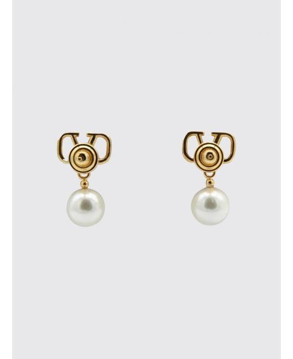 Valentino Logo Pearl Earrings Size ONE SIZE - 5 Thumbnail
