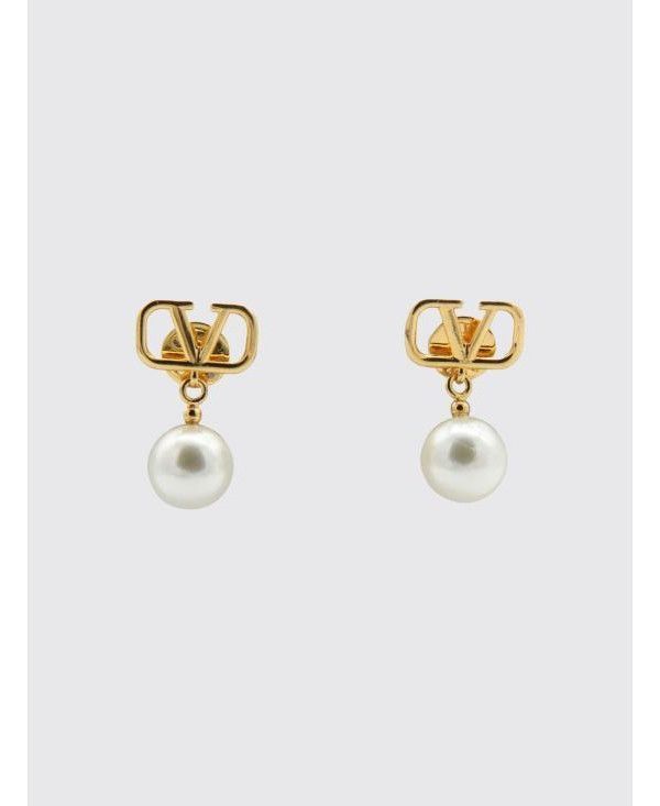Valentino Logo Pearl Earrings Size ONE SIZE - 4 Thumbnail