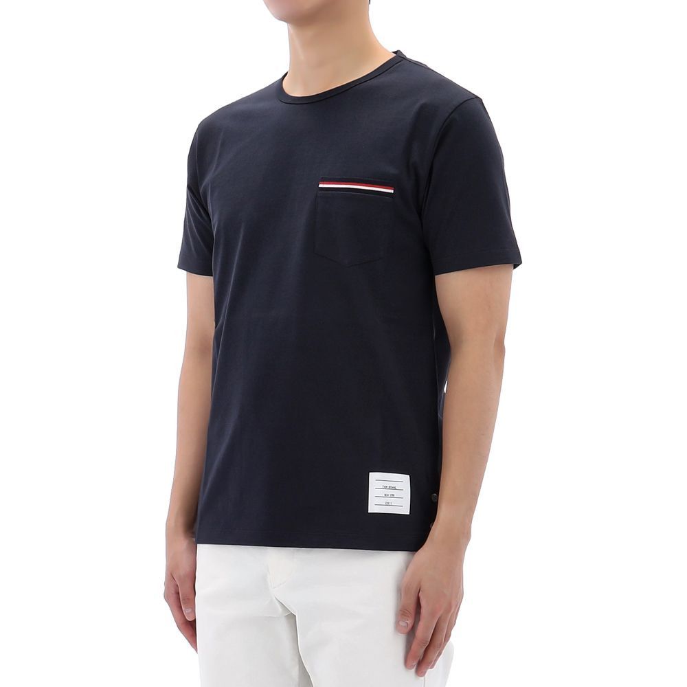 Thom Browne Lucky Chance Striped Pocket T-Shirt Size US M / EU 48-50 / 2 - 3 Thumbnail