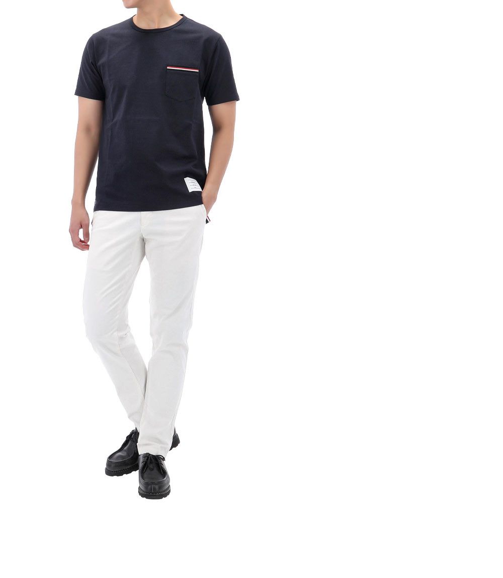 Thom Browne Lucky Chance Striped Pocket T-Shirt Size US M / EU 48-50 / 2 - 12 Thumbnail