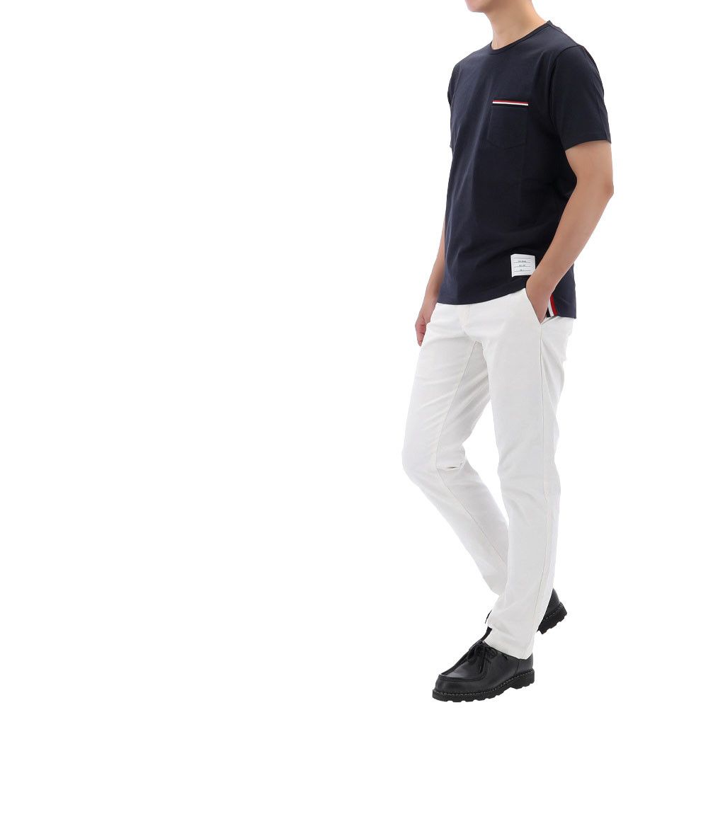 Thom Browne Lucky Chance Striped Pocket T-Shirt Size US M / EU 48-50 / 2 - 15 Thumbnail