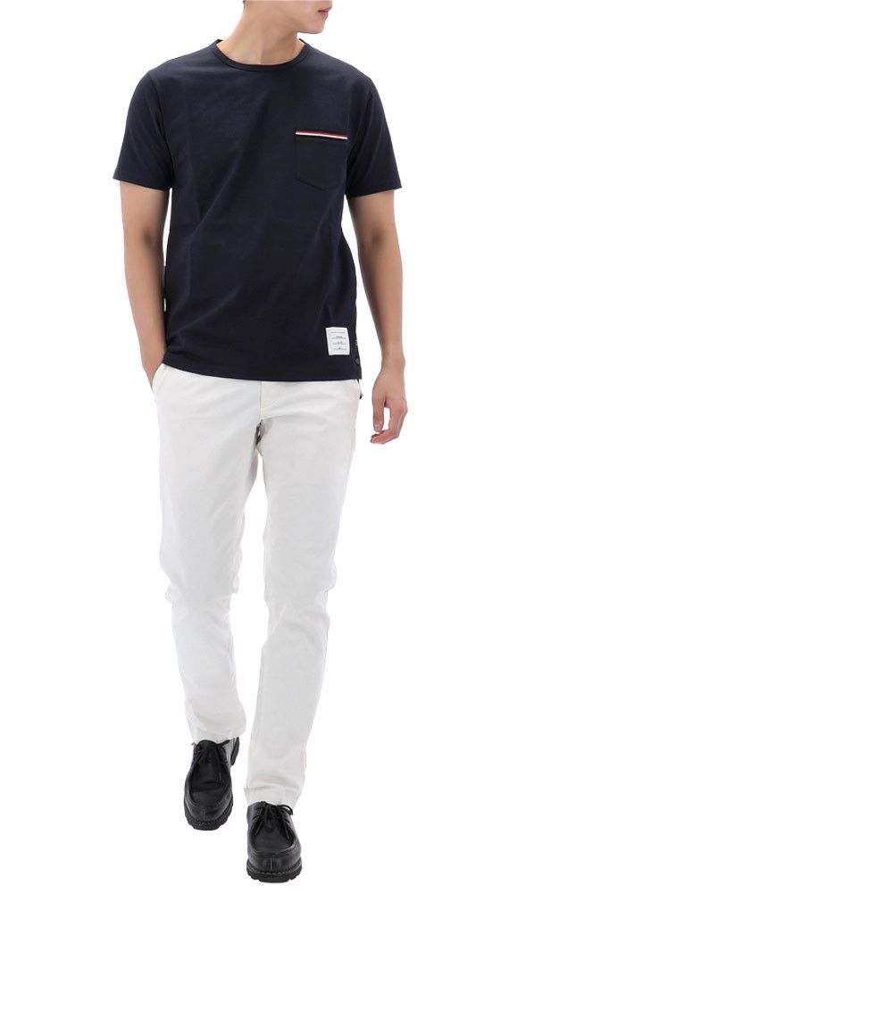 Thom Browne Lucky Chance Striped Pocket T-Shirt Size US M / EU 48-50 / 2 - 14 Thumbnail