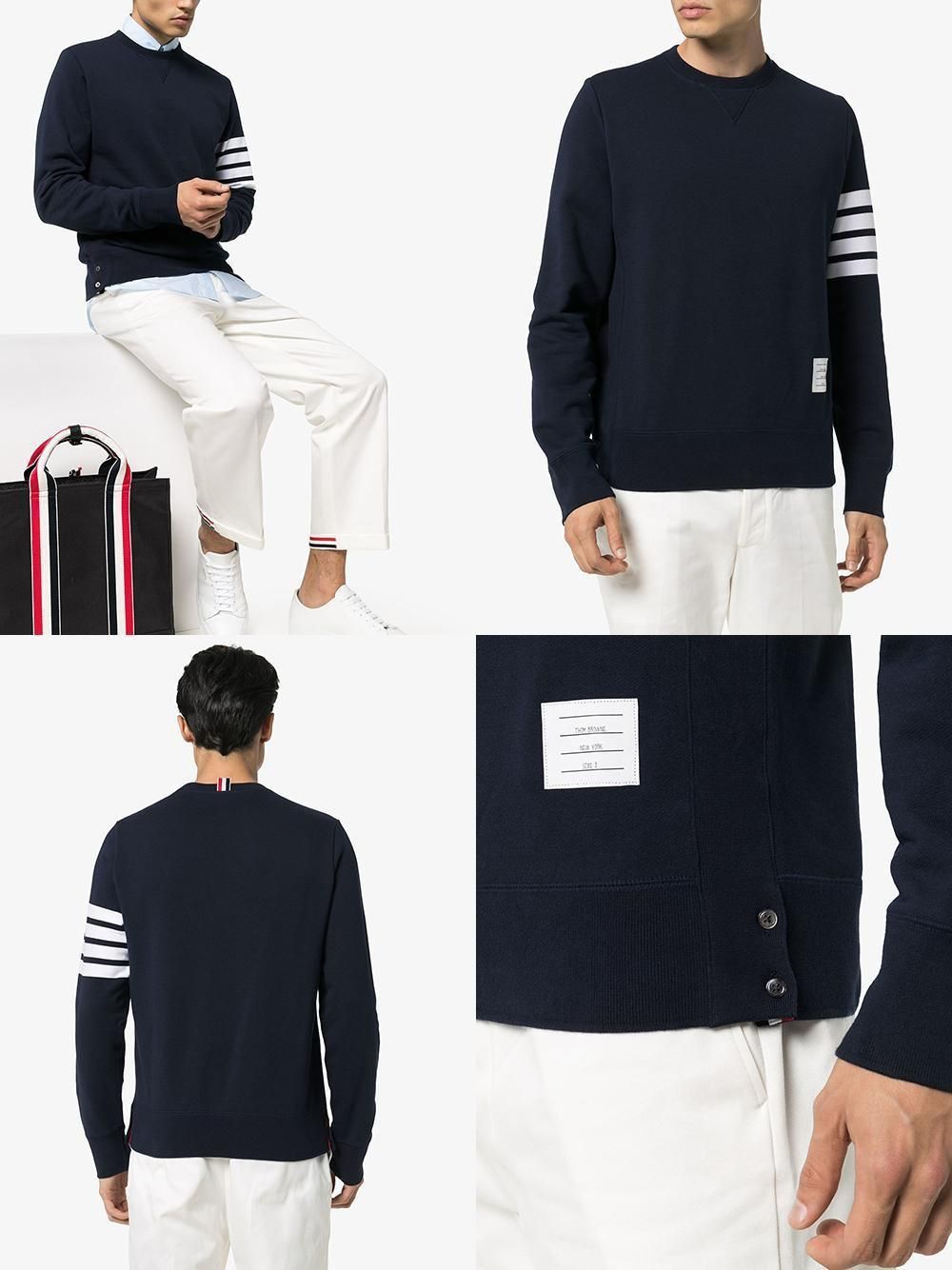 Thom Browne Diagonal Armband Sweatshirt Size US M / EU 48-50 / 2 - 5 Thumbnail