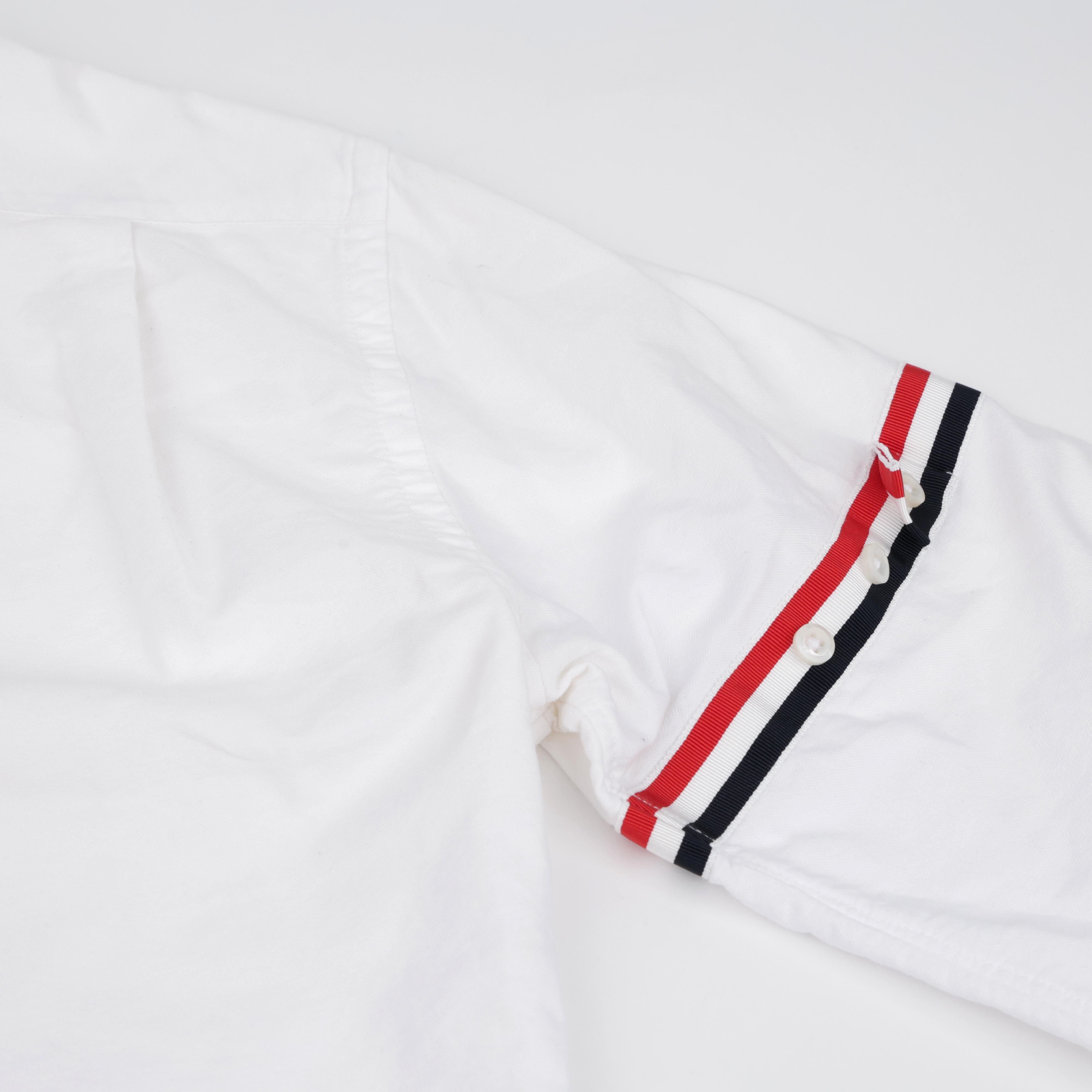 Thom Browne Cotton Armband Shirt White Size US M / EU 48-50 / 2 - 14 Thumbnail