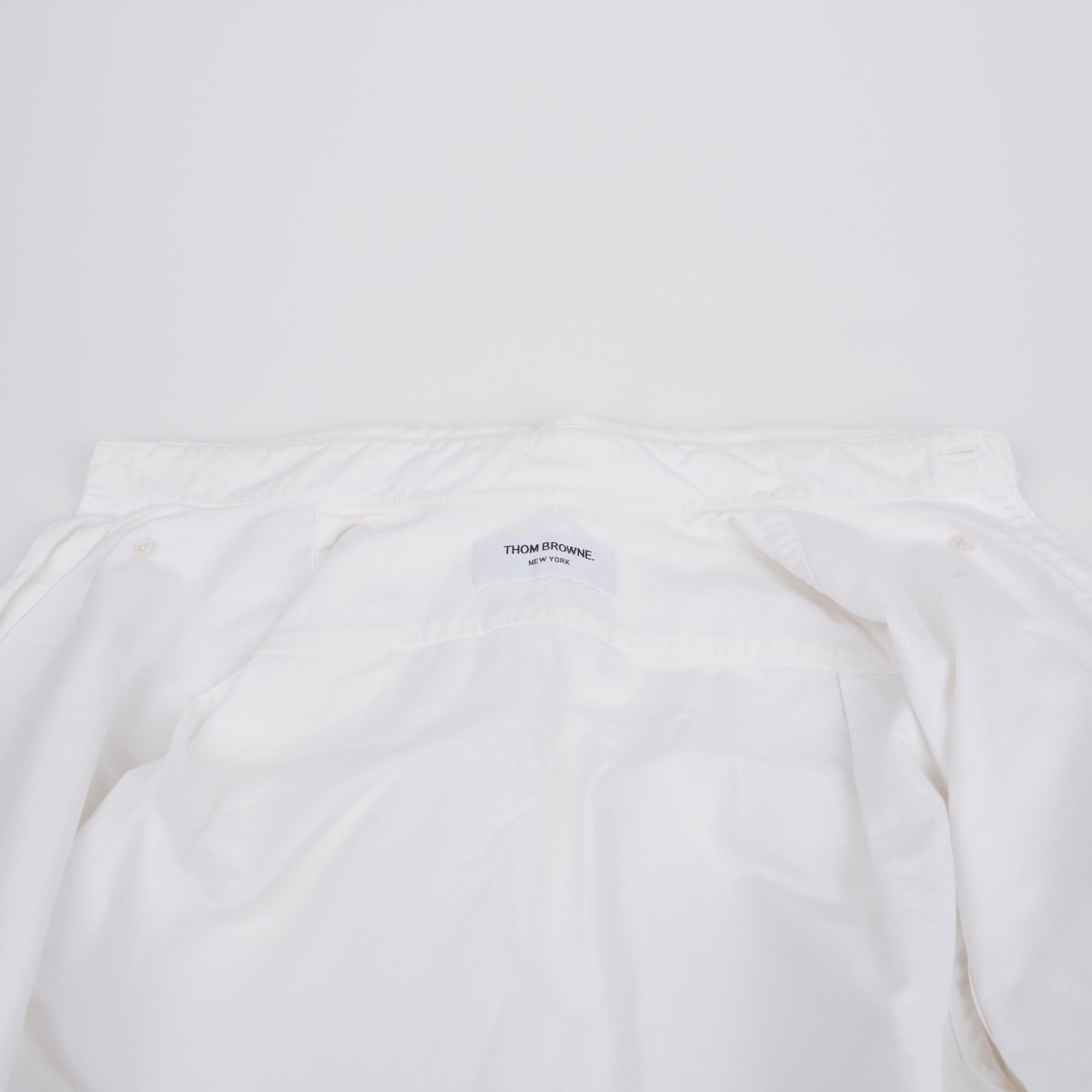 Thom Browne Cotton Armband Shirt White Size US M / EU 48-50 / 2 - 17 Thumbnail