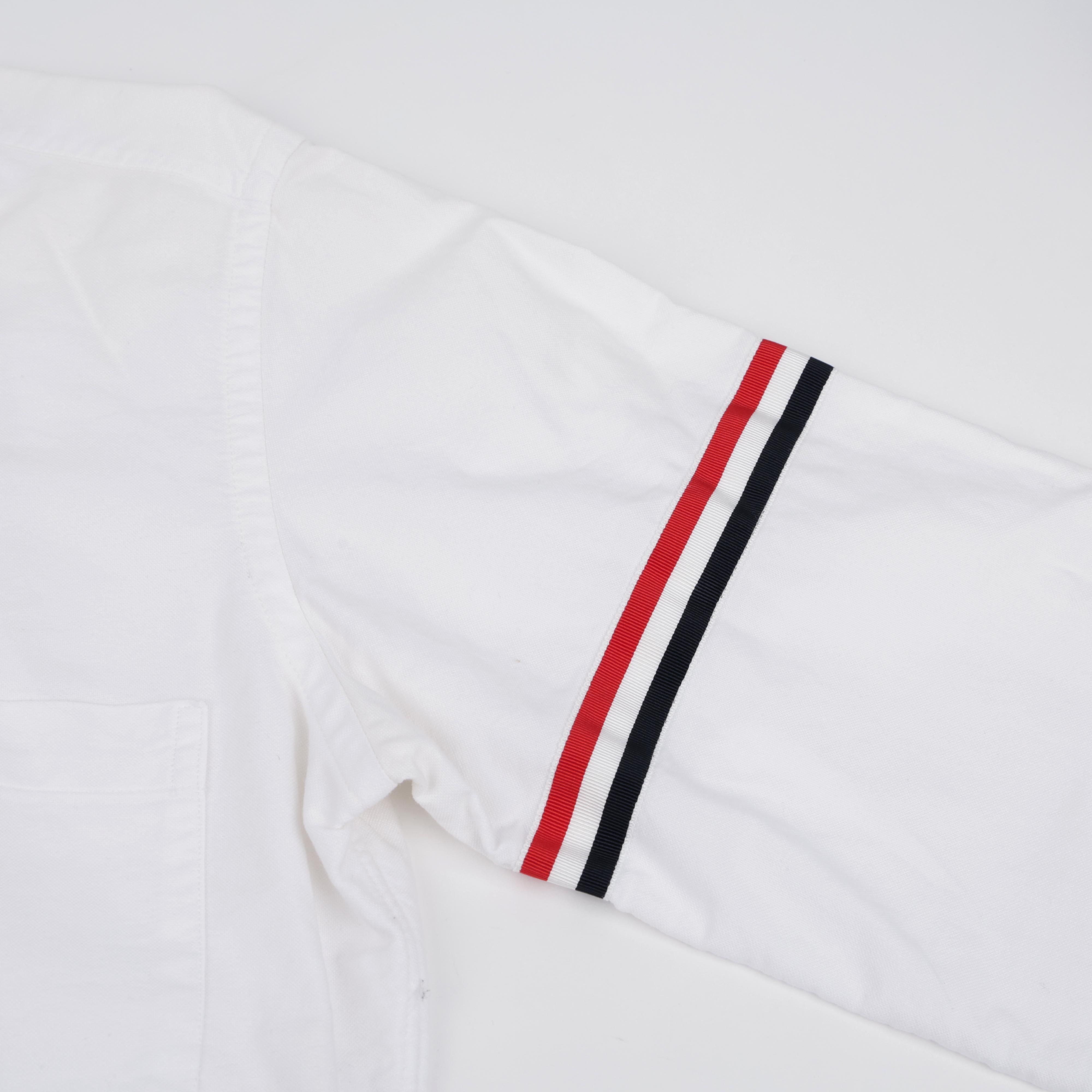 Thom Browne Cotton Armband Shirt White Size US M / EU 48-50 / 2 - 5 Thumbnail