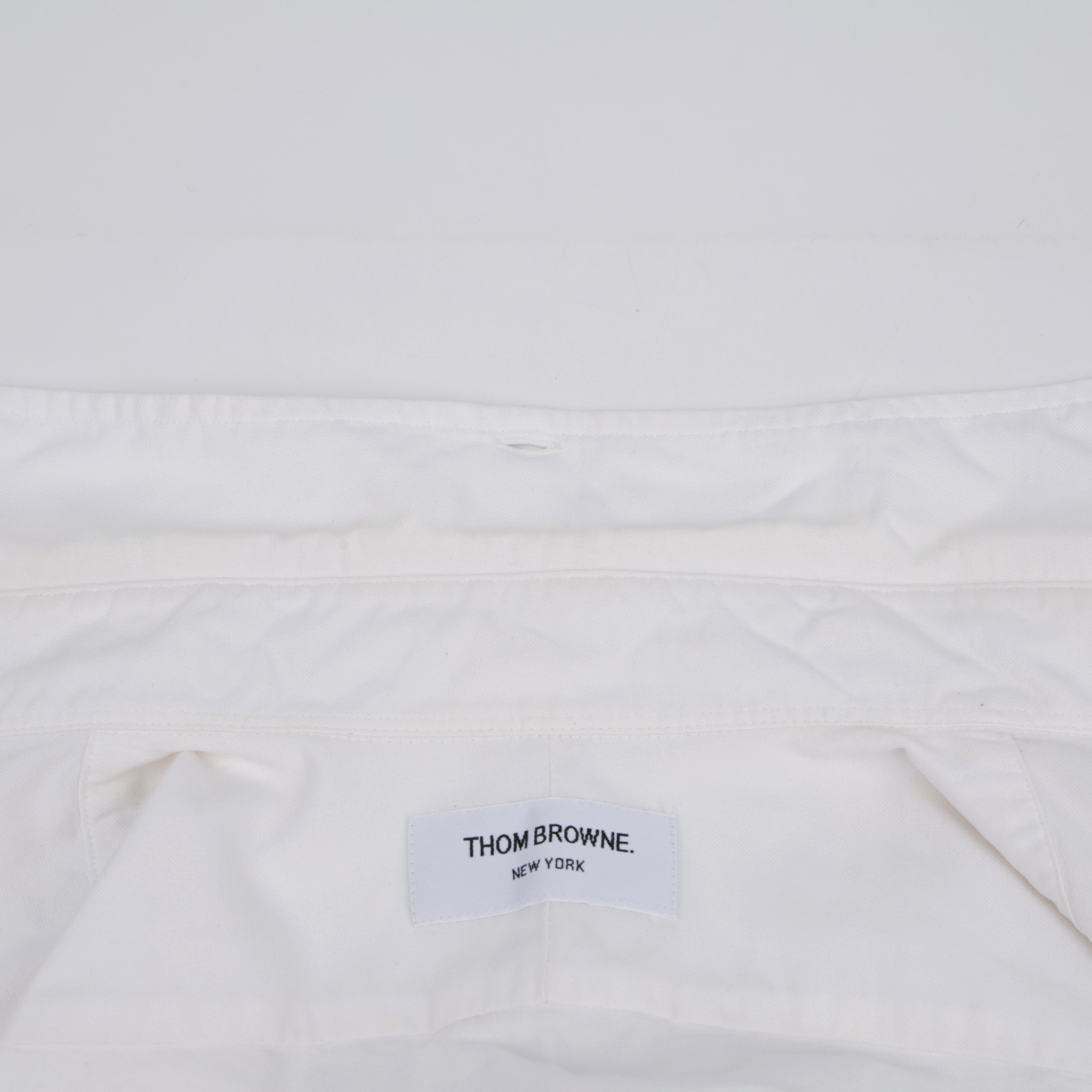 Thom Browne Cotton Armband Shirt White Size US M / EU 48-50 / 2 - 18 Thumbnail