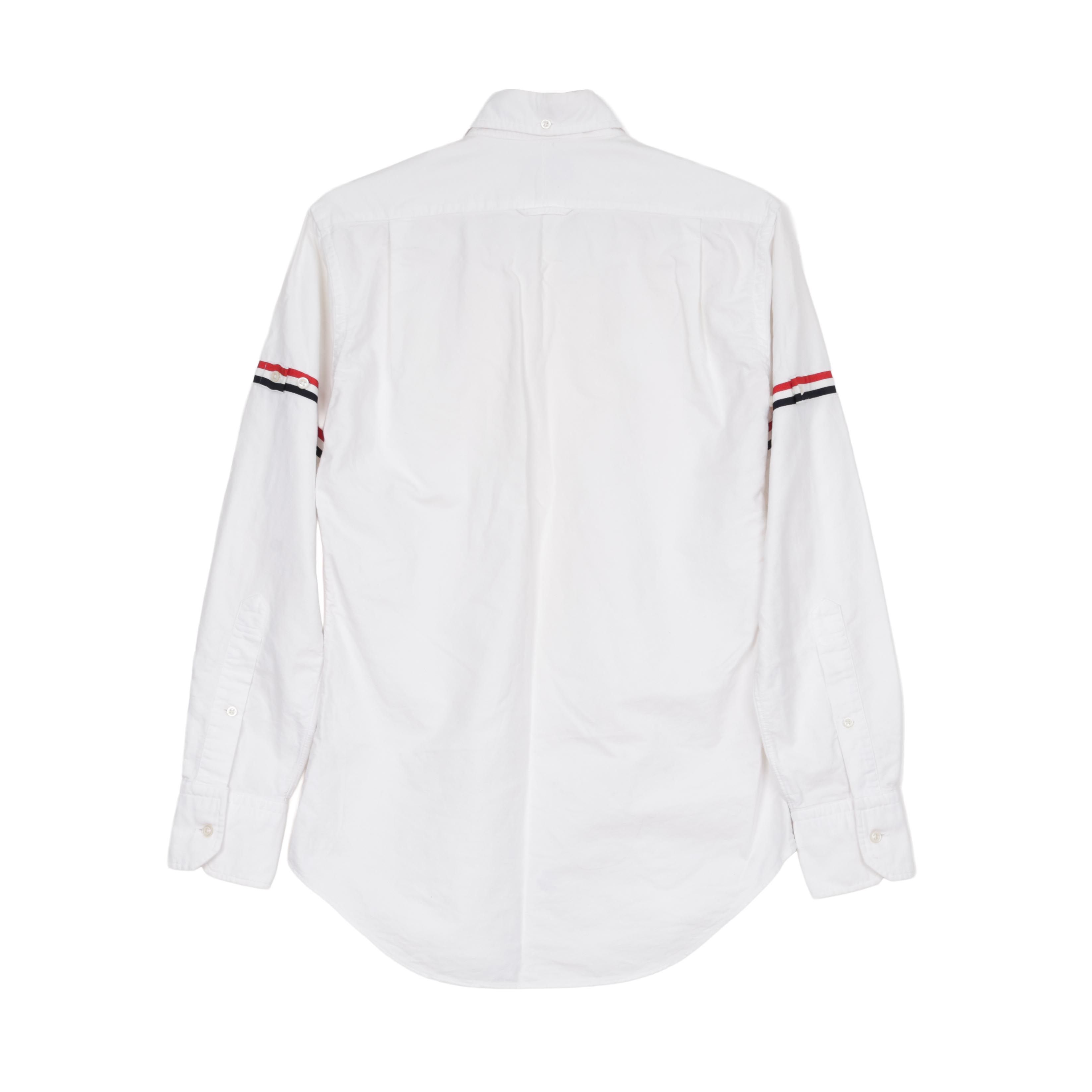 Thom Browne Cotton Armband Shirt White Size US M / EU 48-50 / 2 - 2 Thumbnail