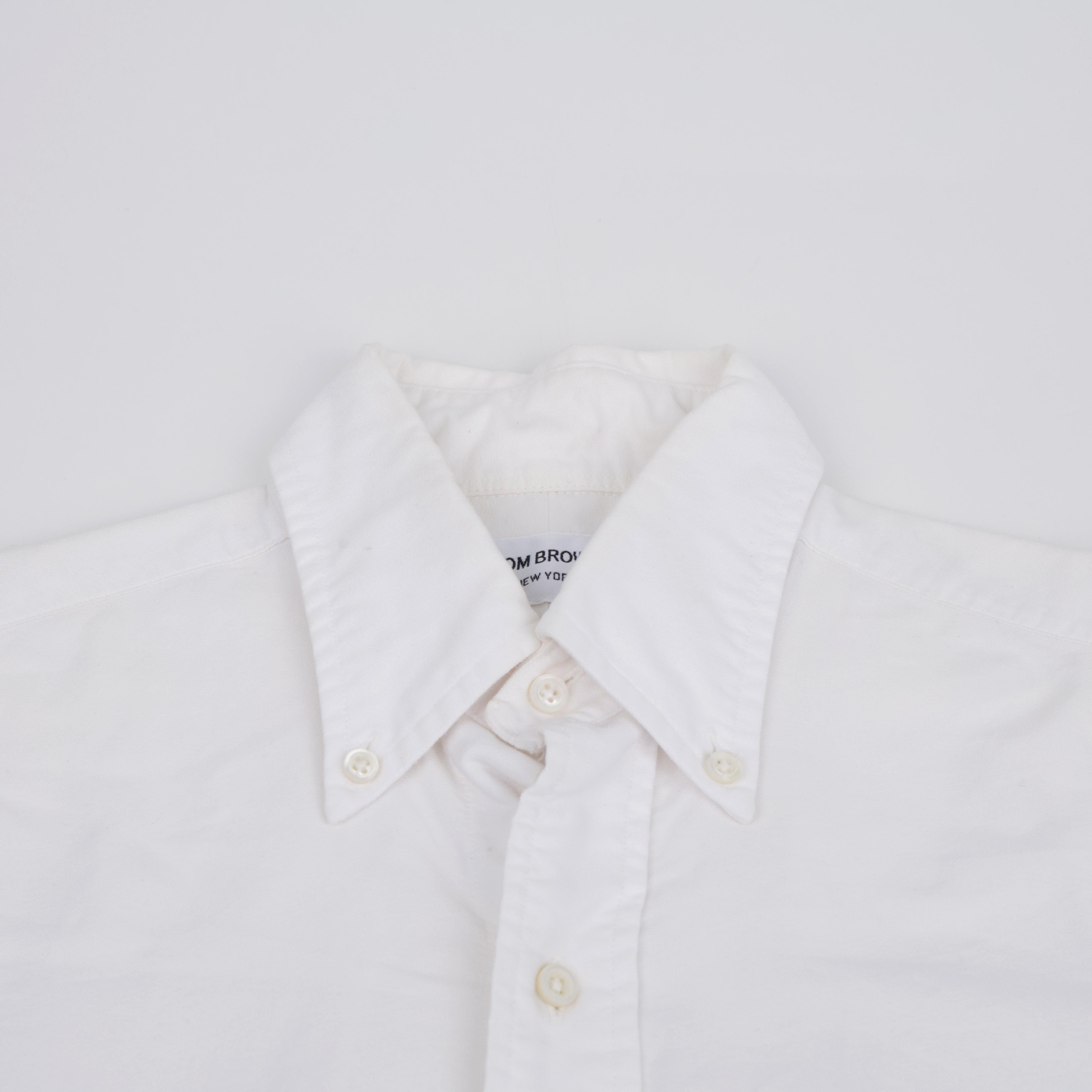 Thom Browne Cotton Armband Shirt White Size US M / EU 48-50 / 2 - 3 Thumbnail