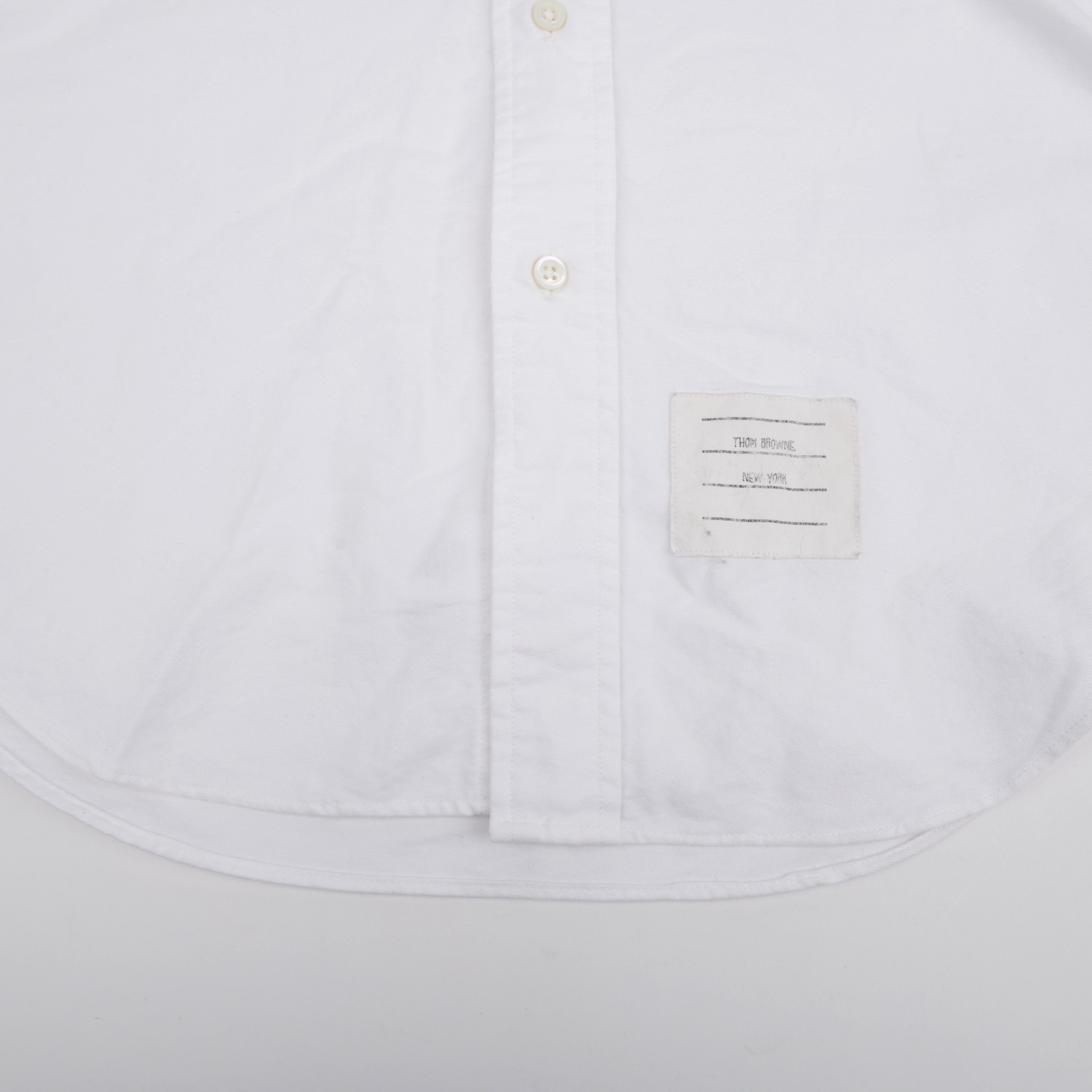 Thom Browne Cotton Armband Shirt White Size US M / EU 48-50 / 2 - 6 Thumbnail