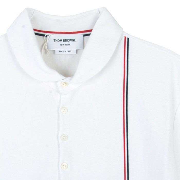 Thom Browne Men's Polo T-Shirt White Size US M / EU 48-50 / 2 - 3 Thumbnail