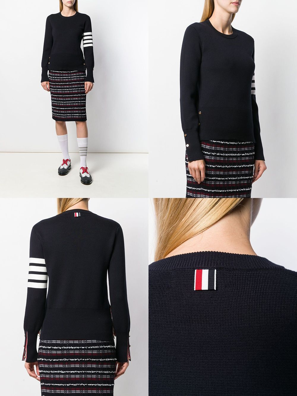 Thom Browne Women's Milano Stitch Knit Size M / US 6-8 / IT 42-44 - 5 Thumbnail