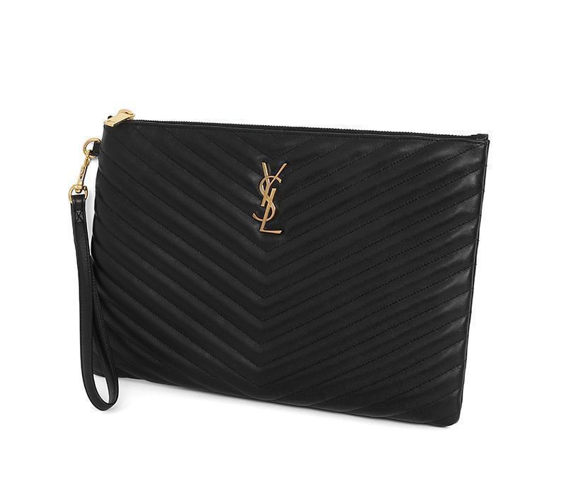Yves Saint Laurent Monogram Matelassé Logo Clutch Size ONE SIZE - 6 Thumbnail