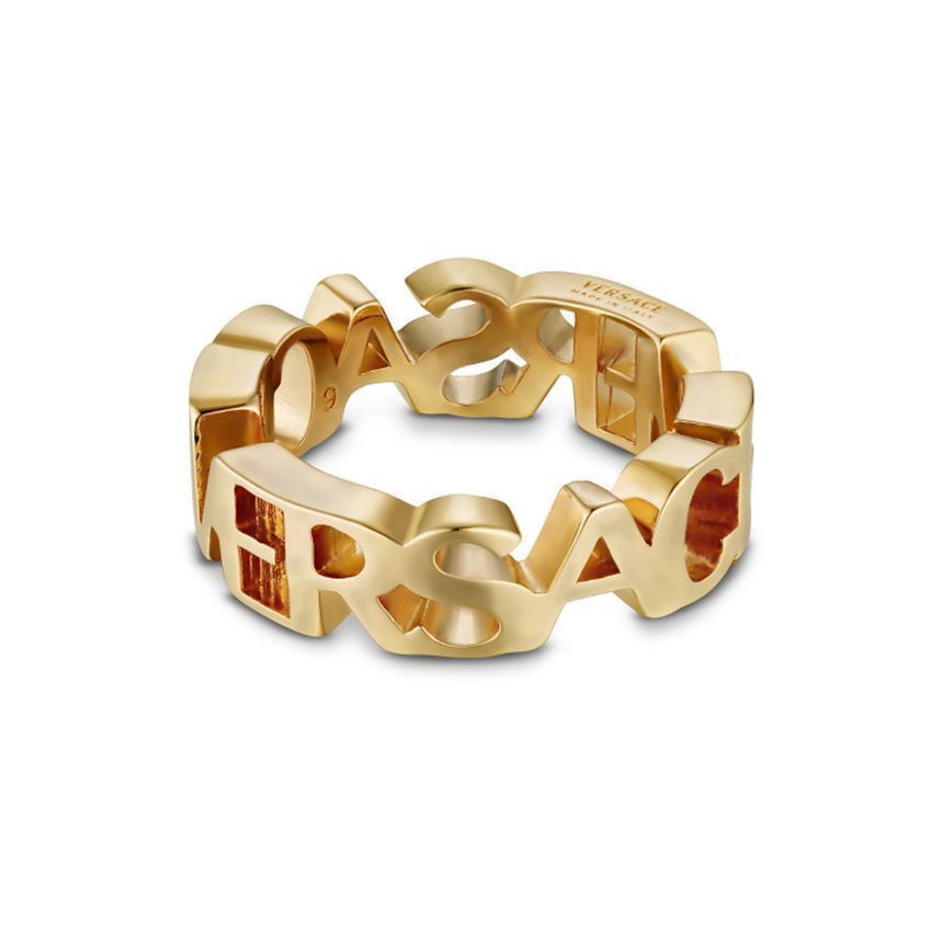 Versace Lettering Logo Ring Size ONE SIZE - 3 Thumbnail