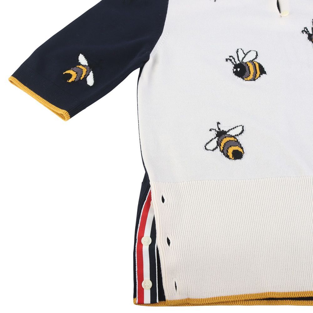 Thom Browne Bird Bee Fun Mix Asymmetric Polo Knit Size Size M / US 6-8 / IT 42-44 - 7 Thumbnail