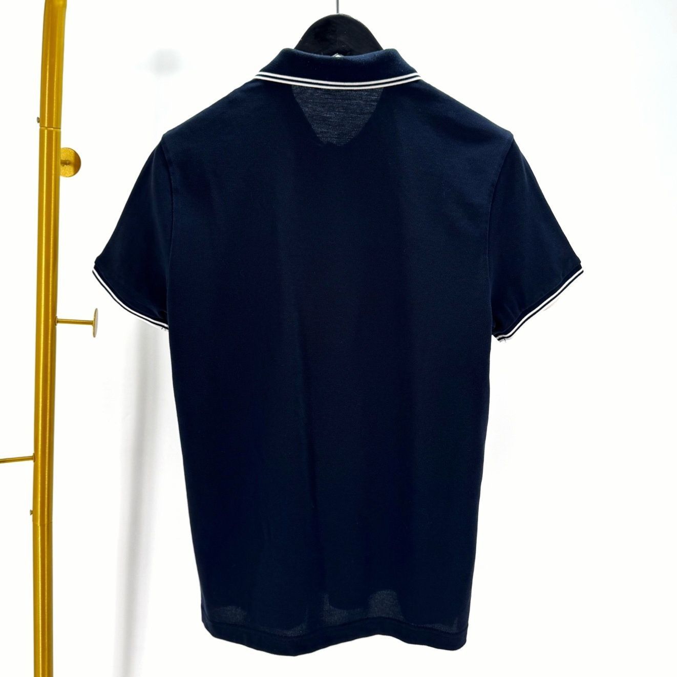 Moncler Moncler Short Sleeve Polo Shirt Navy Size US M / EU 48-50 / 2 - 3 Thumbnail