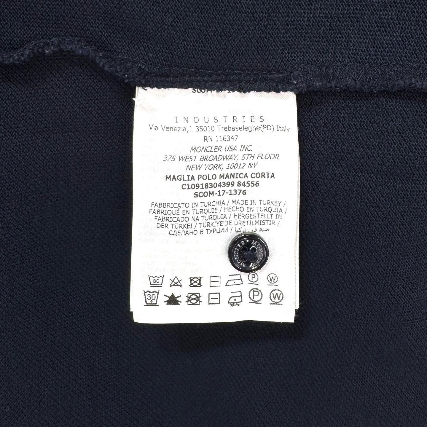 Moncler Moncler Short Sleeve Polo Shirt Navy Size US M / EU 48-50 / 2 - 5 Thumbnail