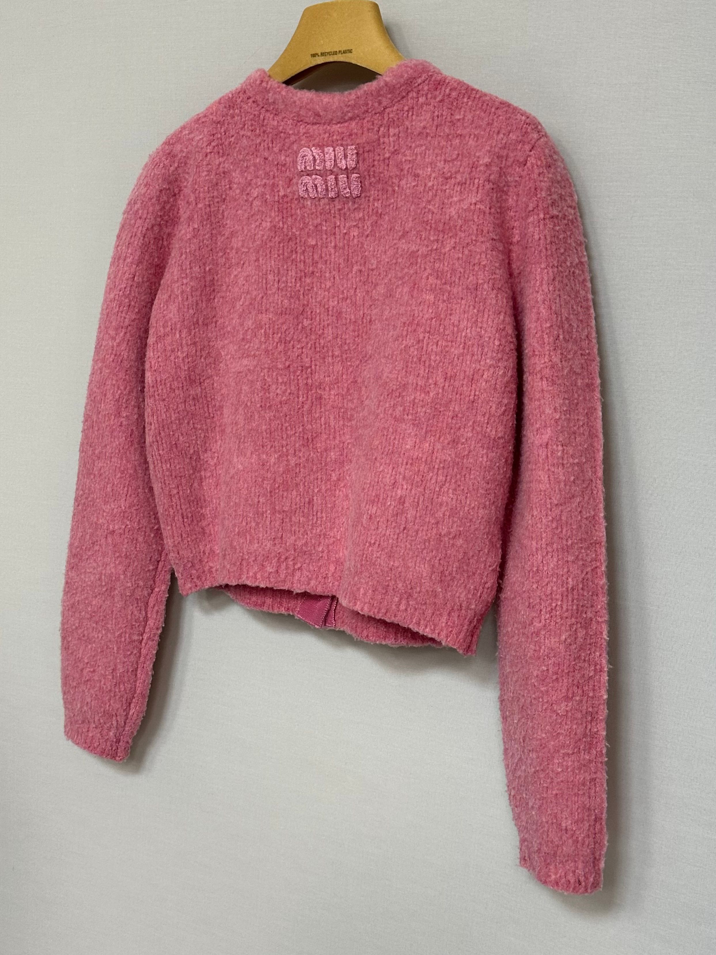 Miu Miu Boucle Crop Cardigan (SKU: Size M / US 6-8 / IT 42-44 - 5 Thumbnail