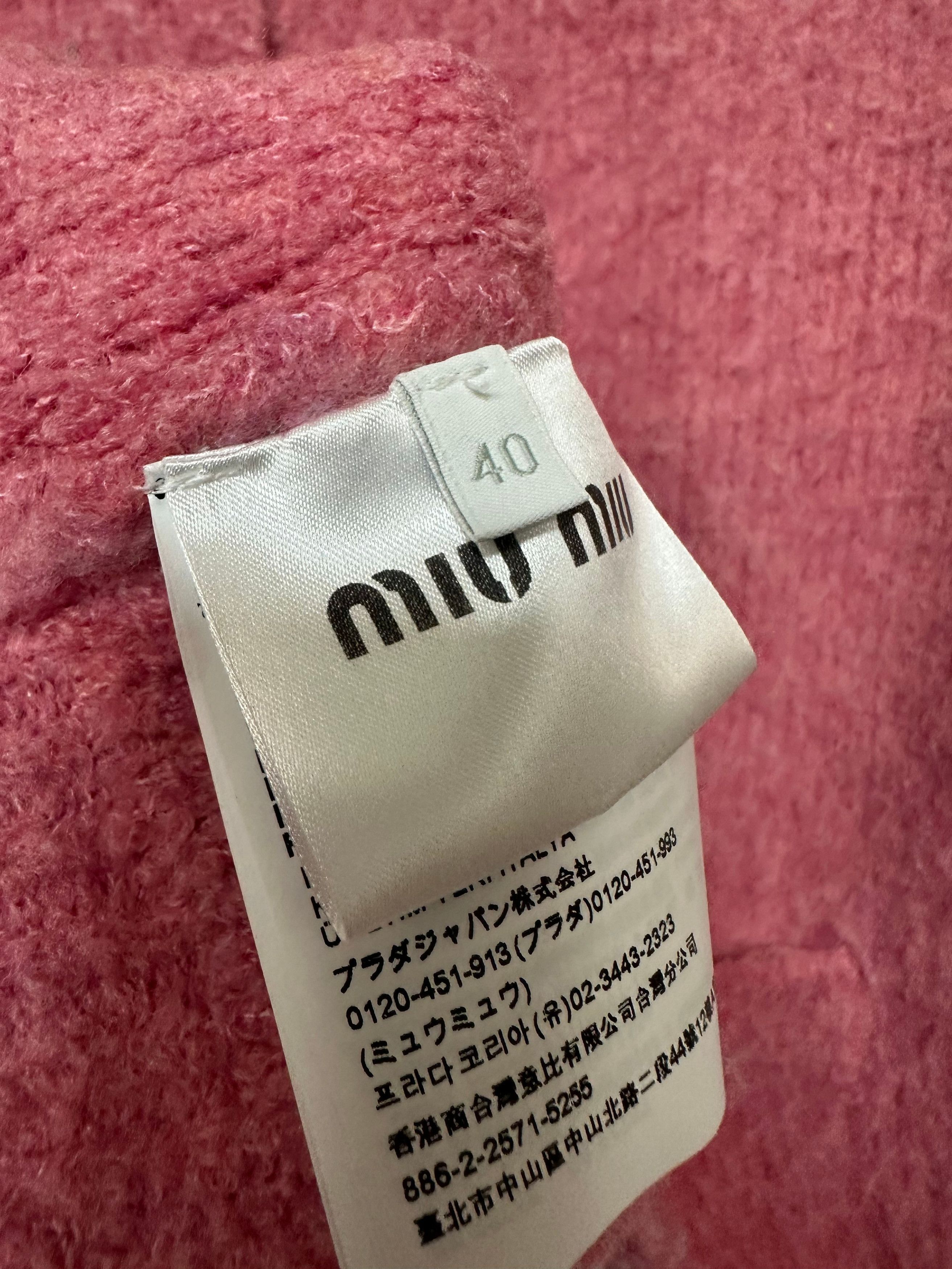 Miu Miu Boucle Crop Cardigan (SKU: Size M / US 6-8 / IT 42-44 - 7 Thumbnail