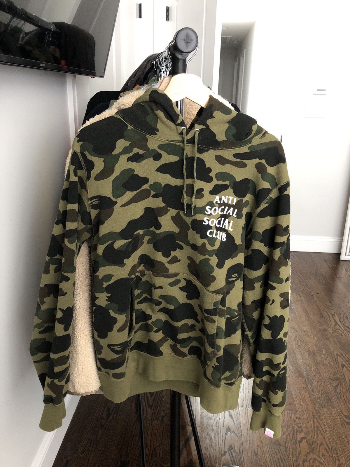 BAPE x ANTI SOCIAL SOCIAL CLUB PULLOVER HOODIE