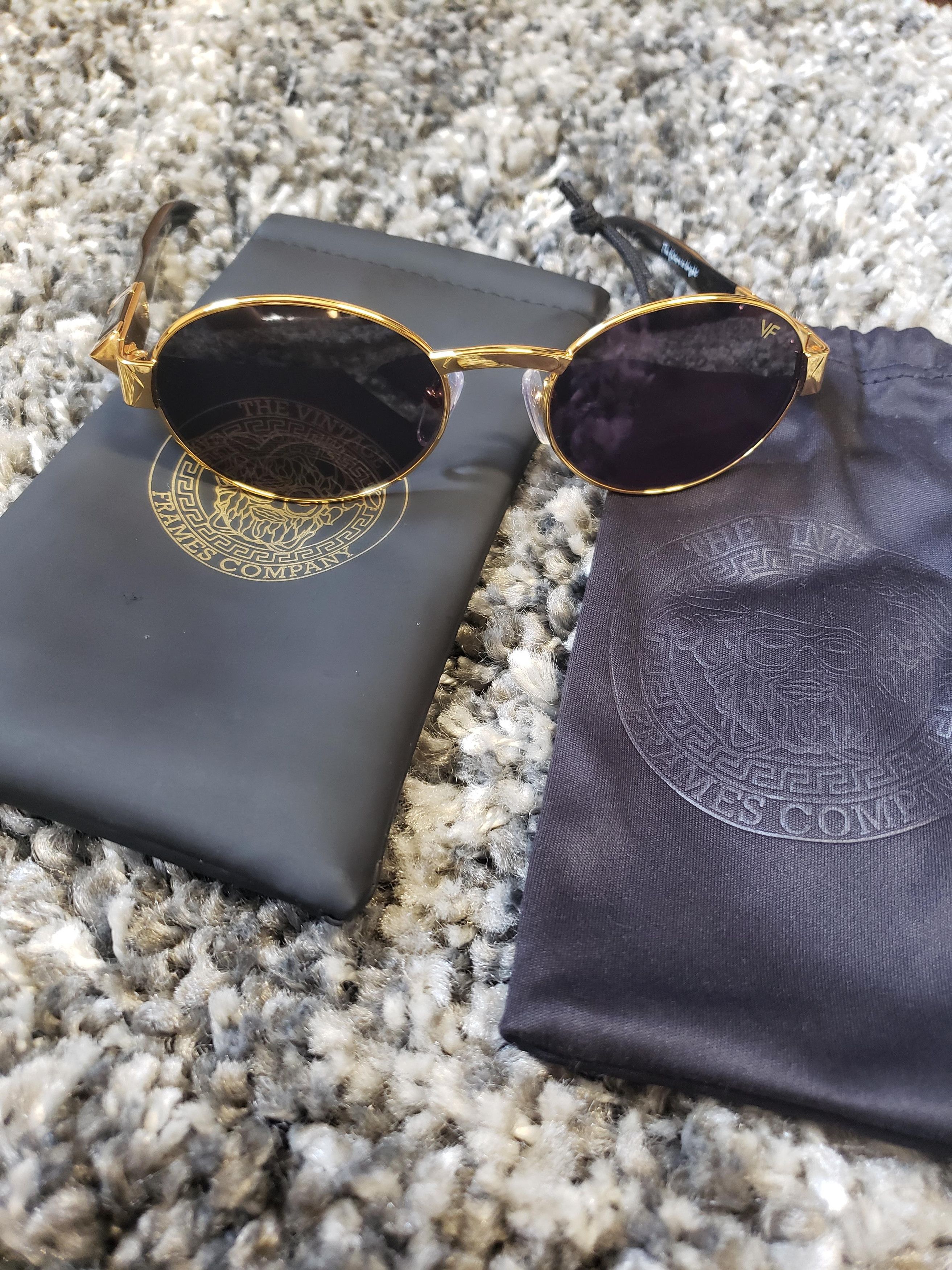 Vintage Frames Company / VF Glasses 24 kt Signature Series Celebrity 24KT Gold – Vintage Frames Company main image 3