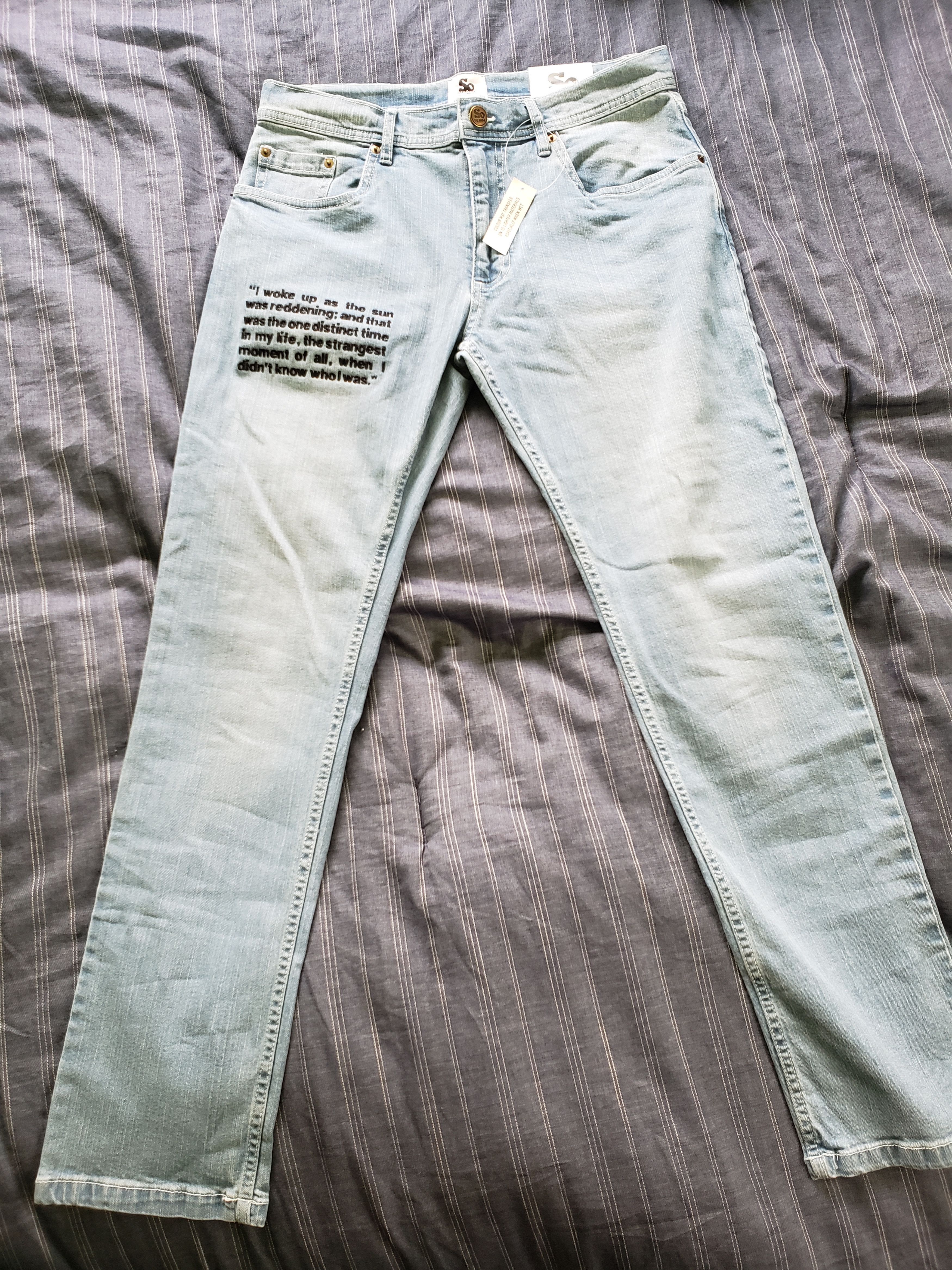 Other Impossible conversations light wash denim jeans Size US 32 / EU 48 - 2 Thumbnail