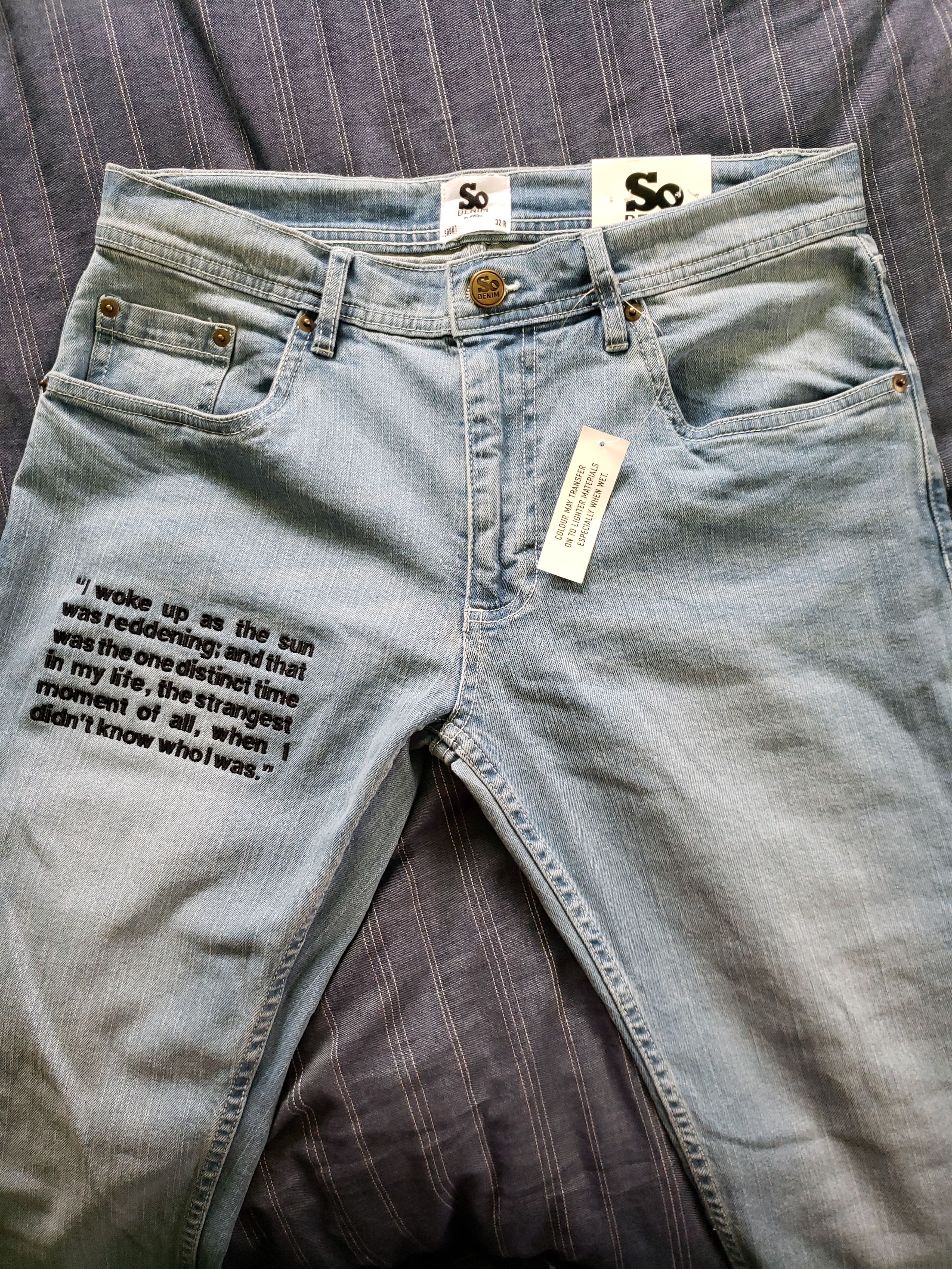 Other Impossible conversations light wash denim jeans Size US 32 / EU 48 - 4 Thumbnail