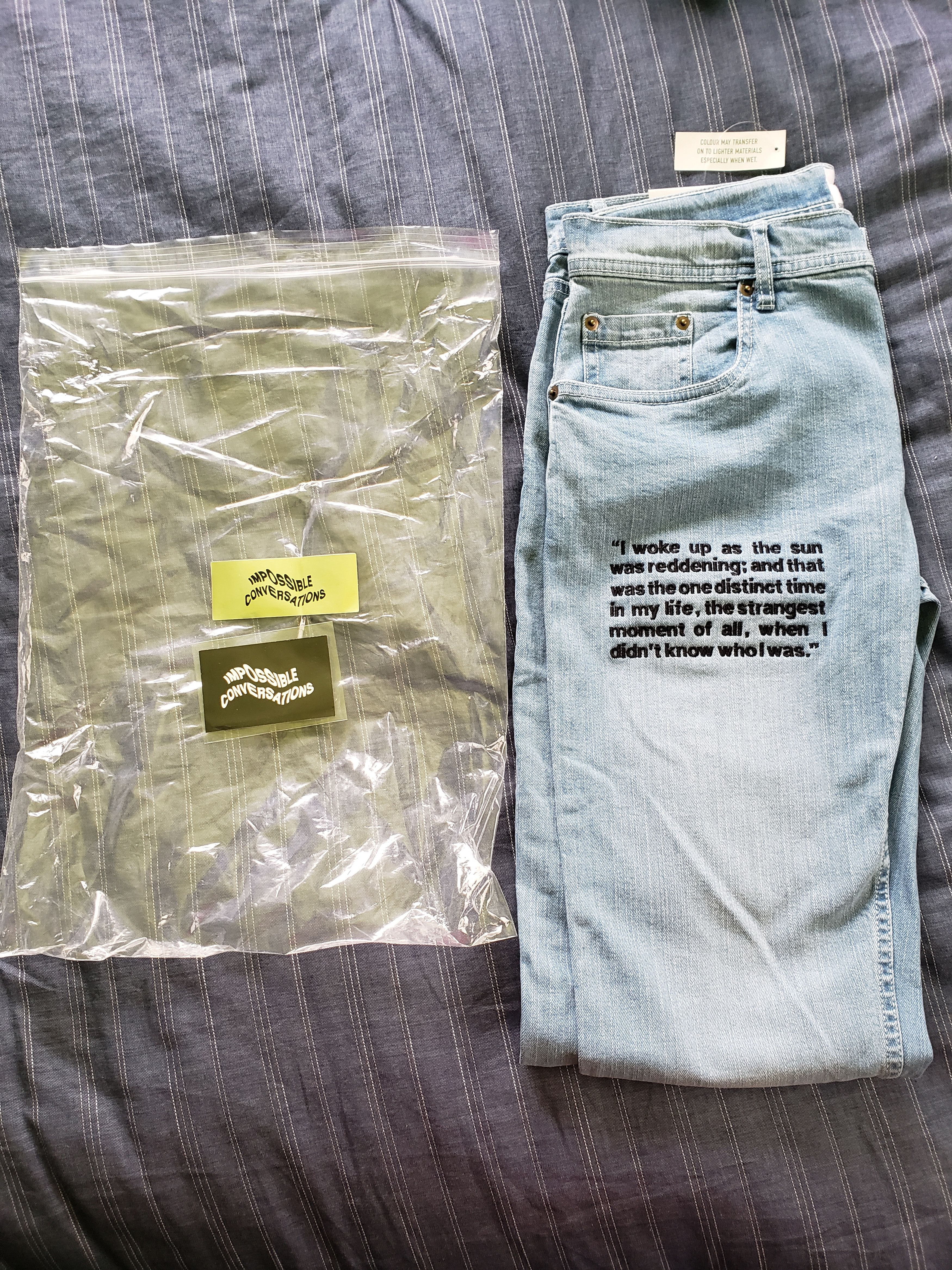 Other Impossible conversations light wash denim jeans Size US 32 / EU 48 - 1 Thumbnail