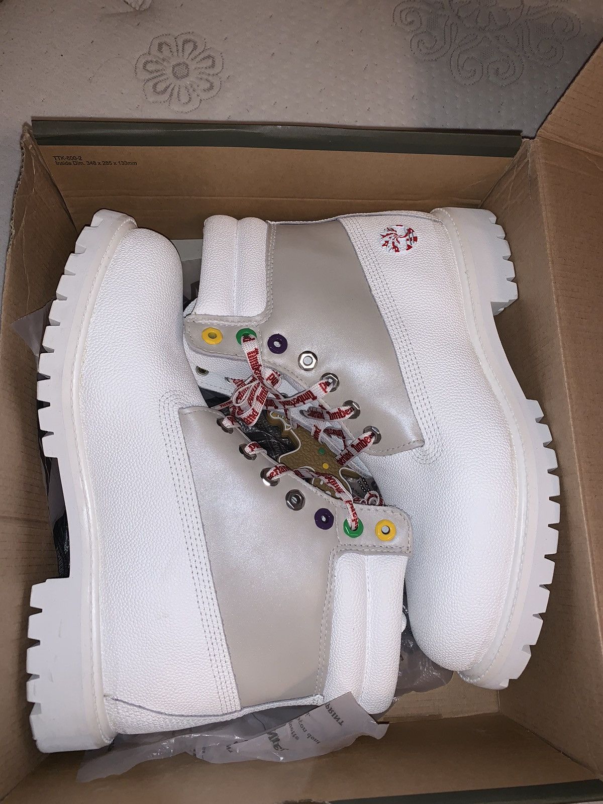 White christmas outlet timberlands