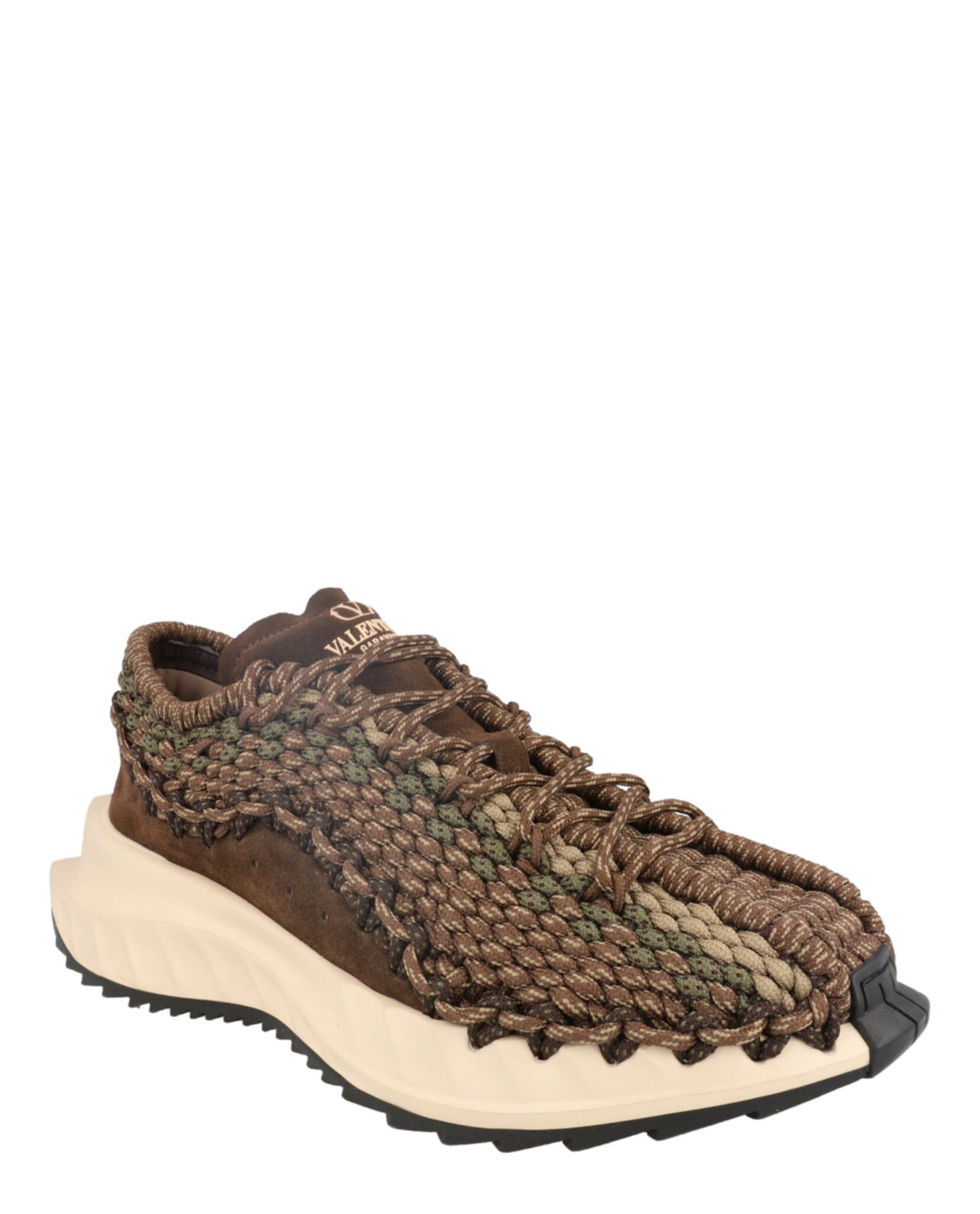Valentino VLogo Suede Crochet Low-Top Sneakers Size US 10 / EU 43 - 2 Thumbnail