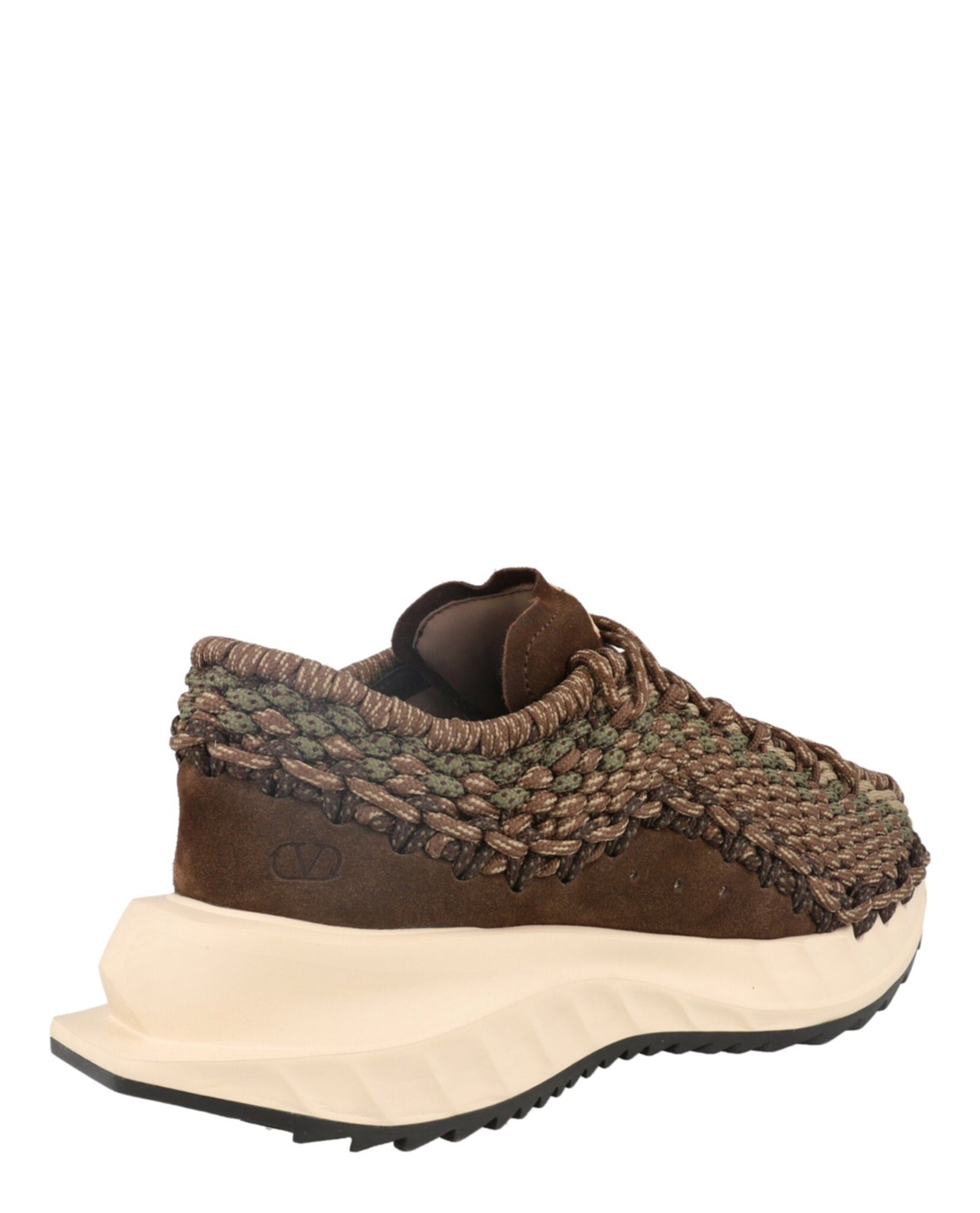 Valentino VLogo Suede Crochet Low-Top Sneakers Size US 10 / EU 43 - 3 Thumbnail