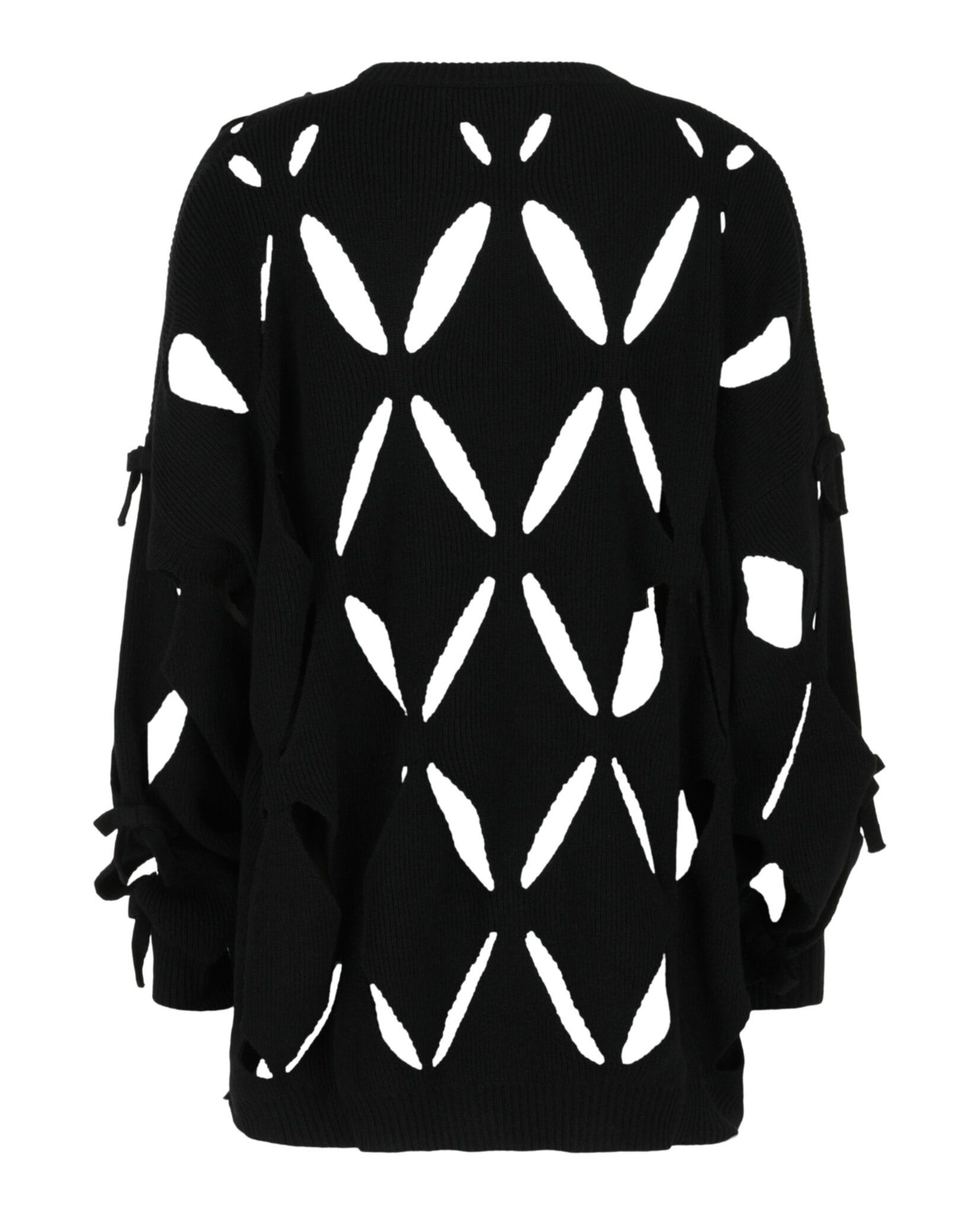 Valentino Wool Ribbon Cutout Sweater Size XS / US 0-2 / IT 36-38 - 2 Thumbnail