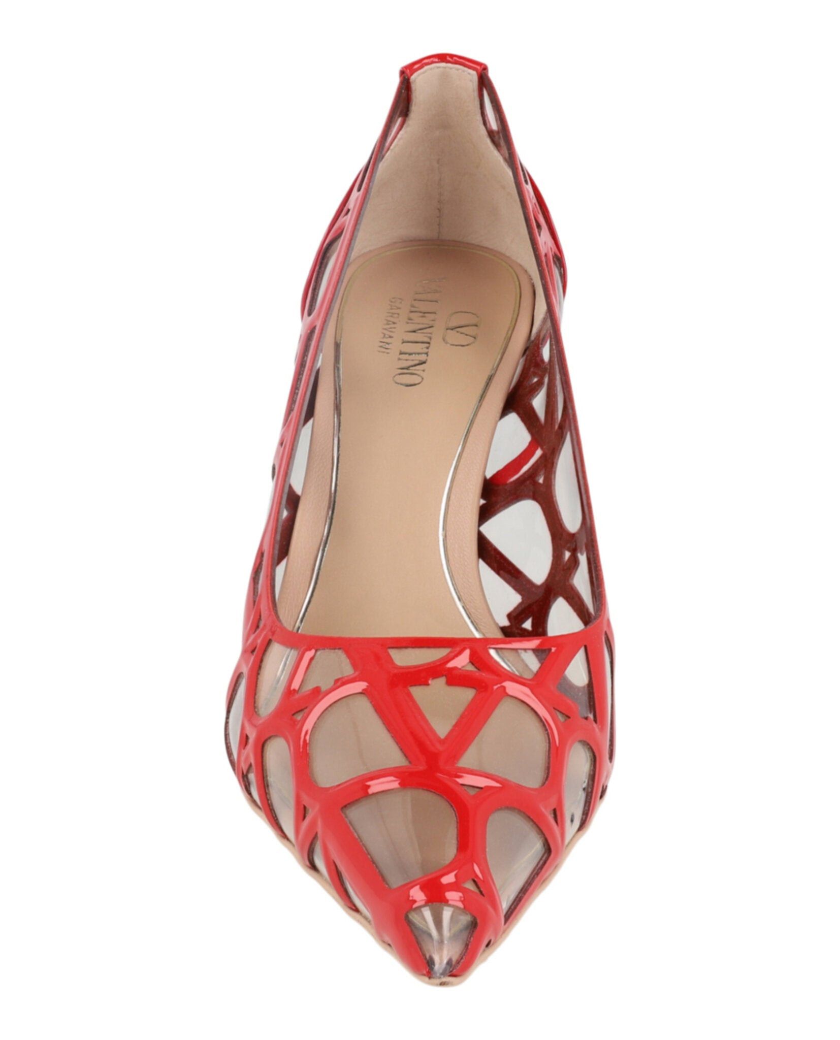Valentino Toile Iconographe VLogo Patent Leather & PVC Pumps Size US 11 / IT 41 - 4 Thumbnail