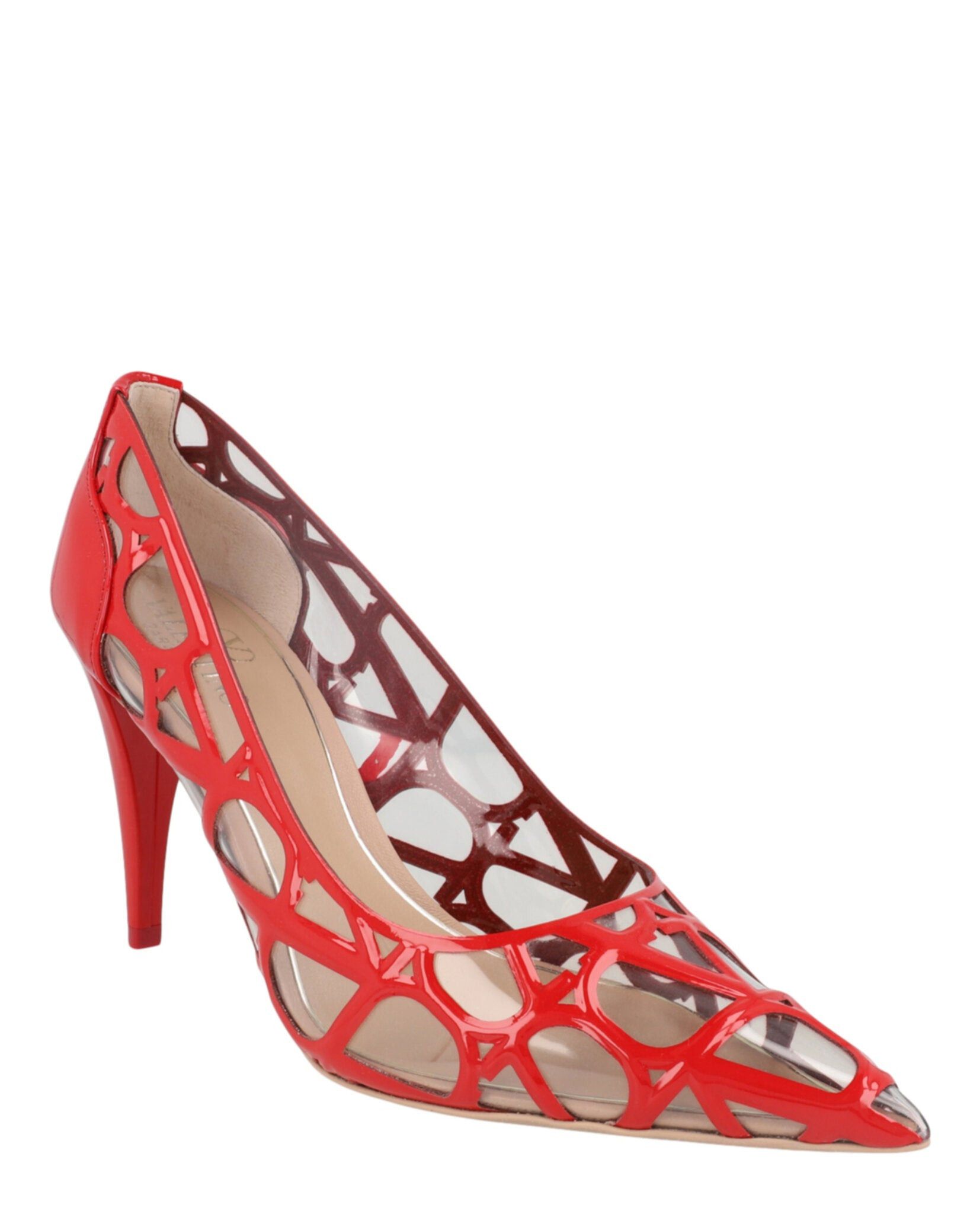 Valentino Toile Iconographe VLogo Patent Leather & PVC Pumps Size US 9 / IT 39 - 2 Thumbnail