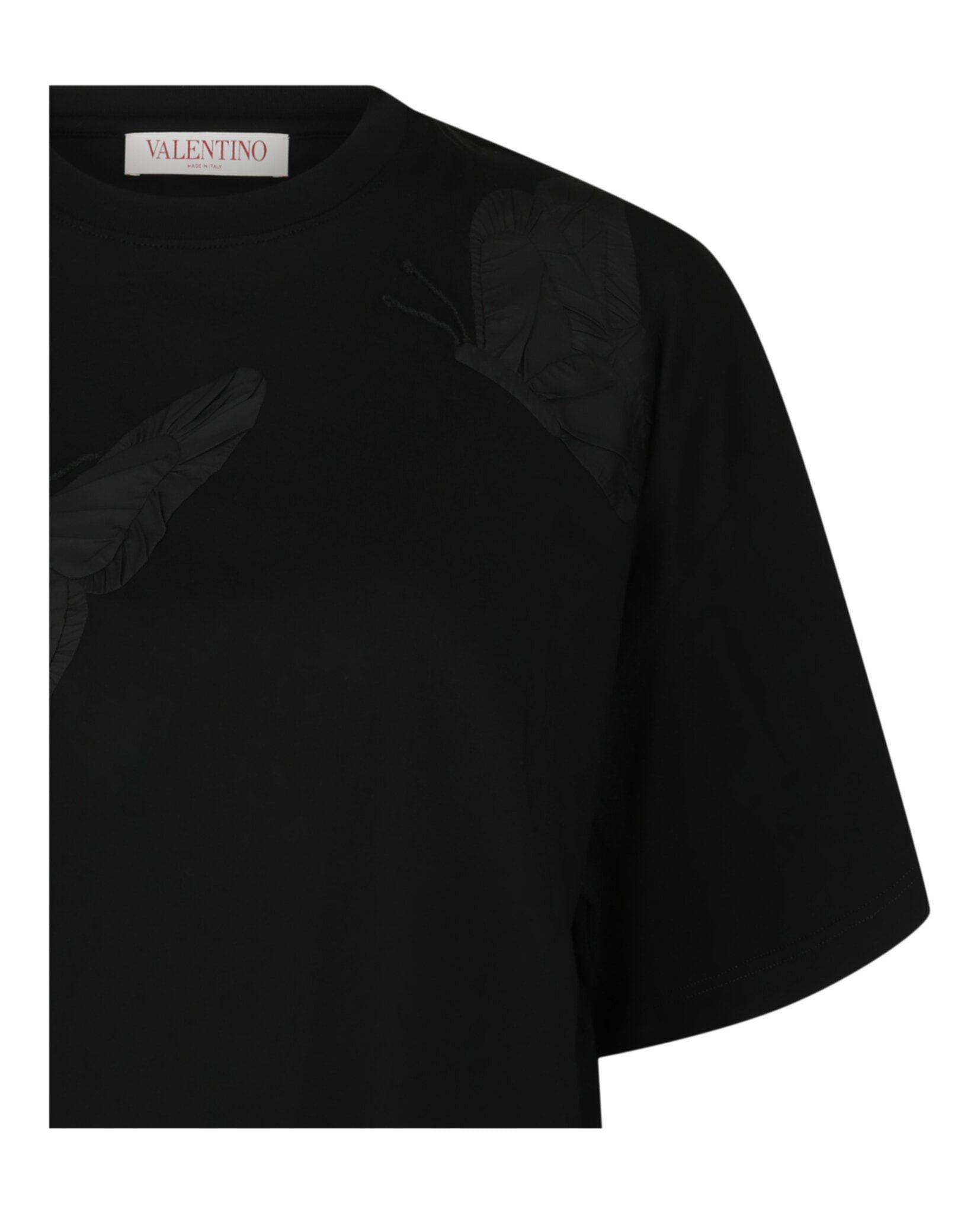 Valentino Butterfly Appliqué Crop T-Shirt Size XXS / US 00 / IT 34 - 3 Thumbnail