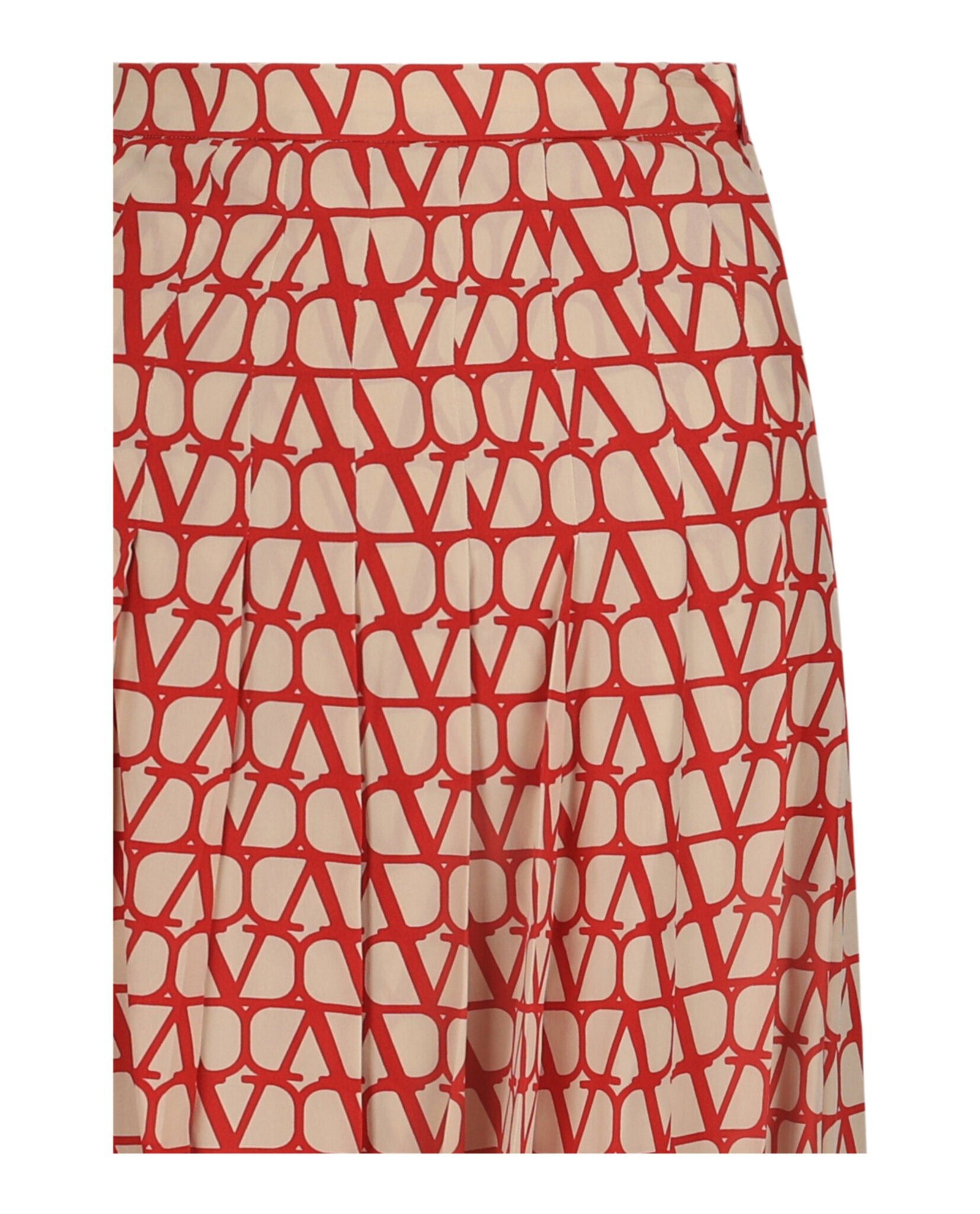 Valentino Toile Iconographe Pleated Silk Midi Skirt Size 38" / US 16 / IT 52 - 3 Thumbnail