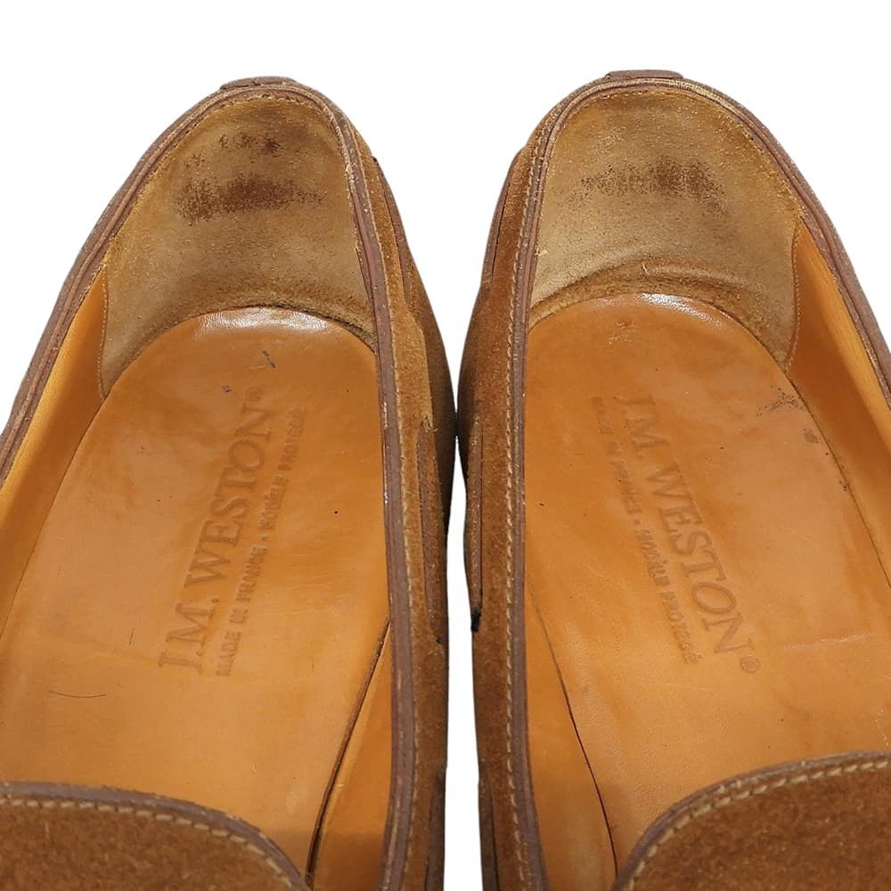 J.M. Weston 173 Suede Tassel Loafers Brown Size Uk 7, Men's (Size 8) — image 4 of 6