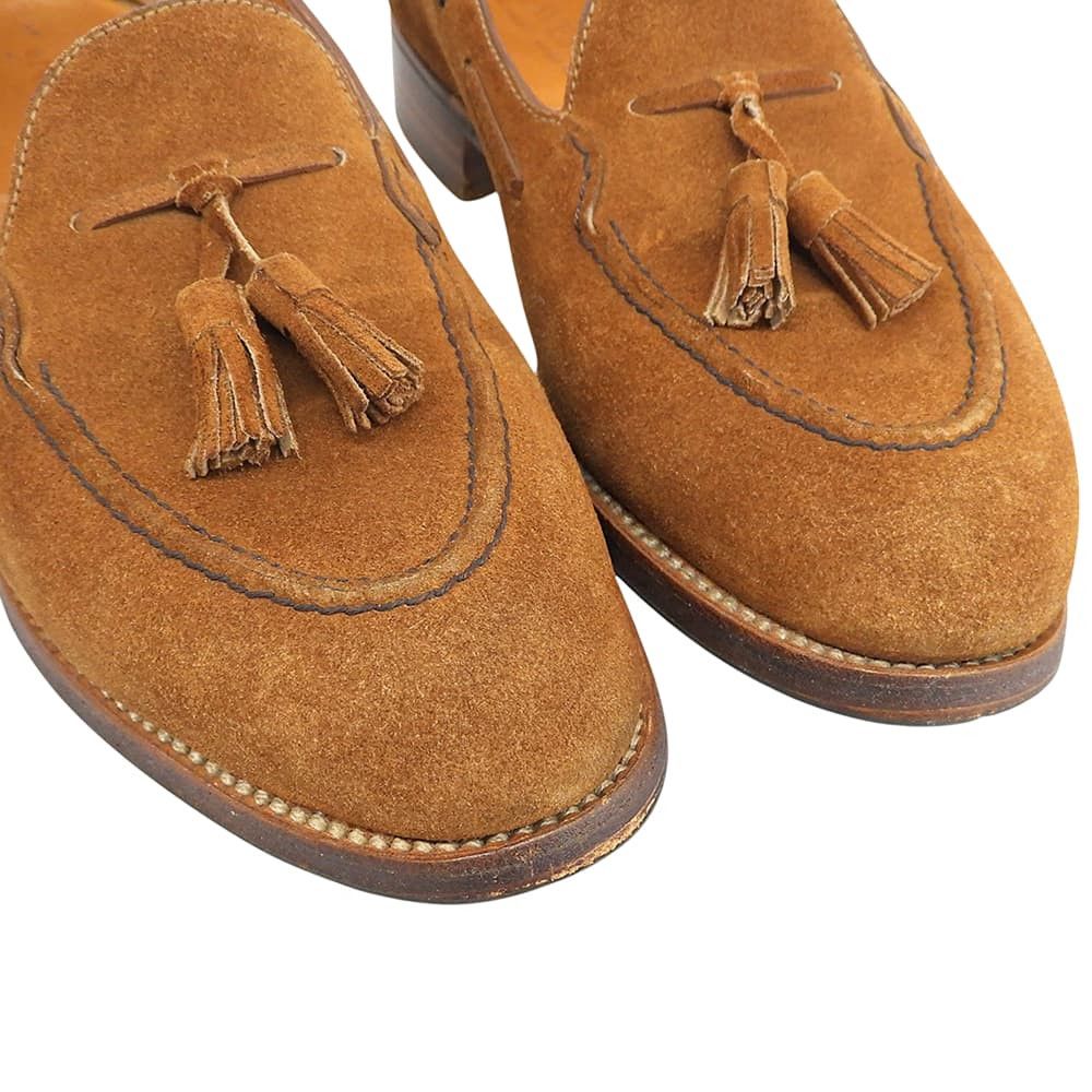 J.M. Weston 173 Suede Tassel Loafers Brown Size Uk 7, Men's (Size 8) — image 3 of 6