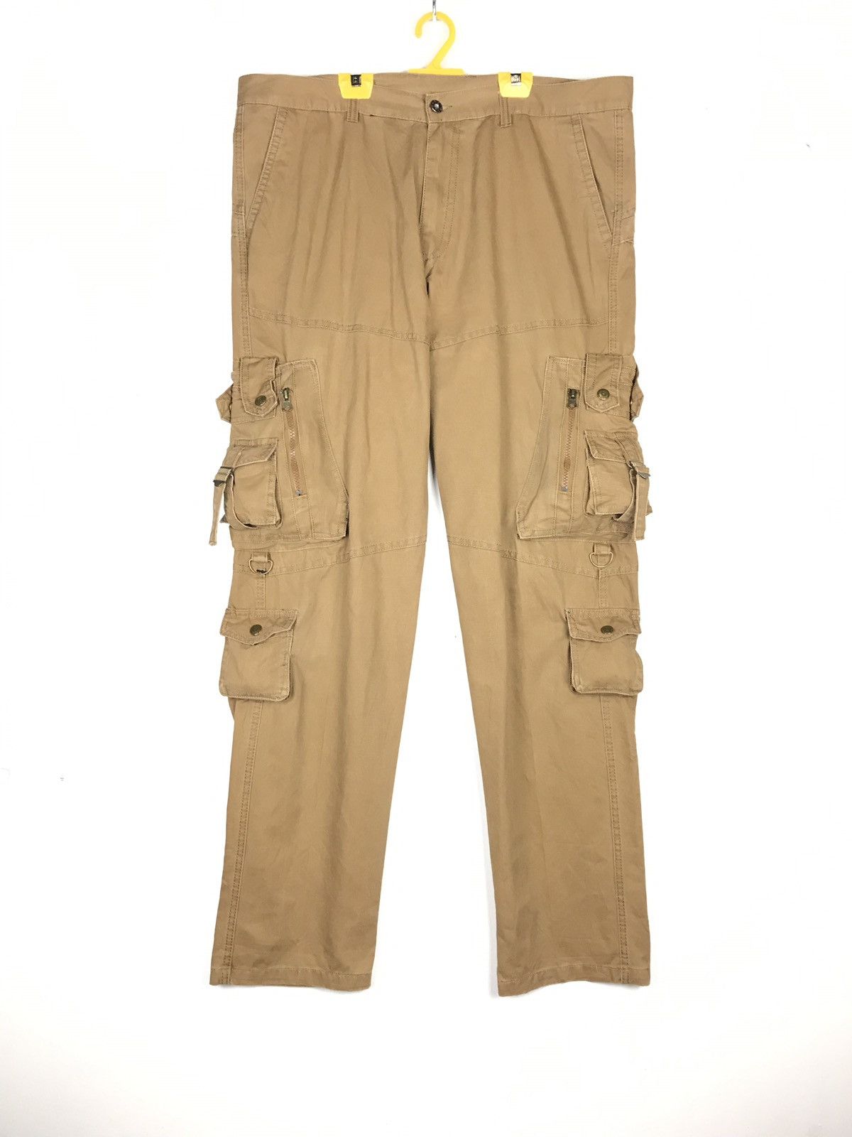 cargo multi pocket utility parachute style pants Menswear