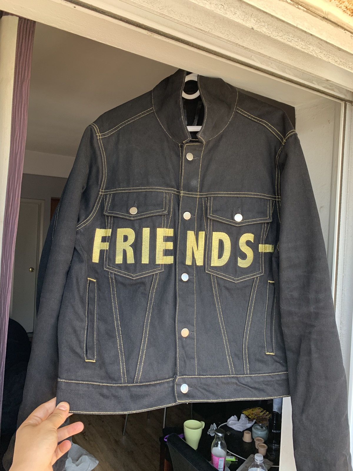 Friends denim clearance jacket vlone