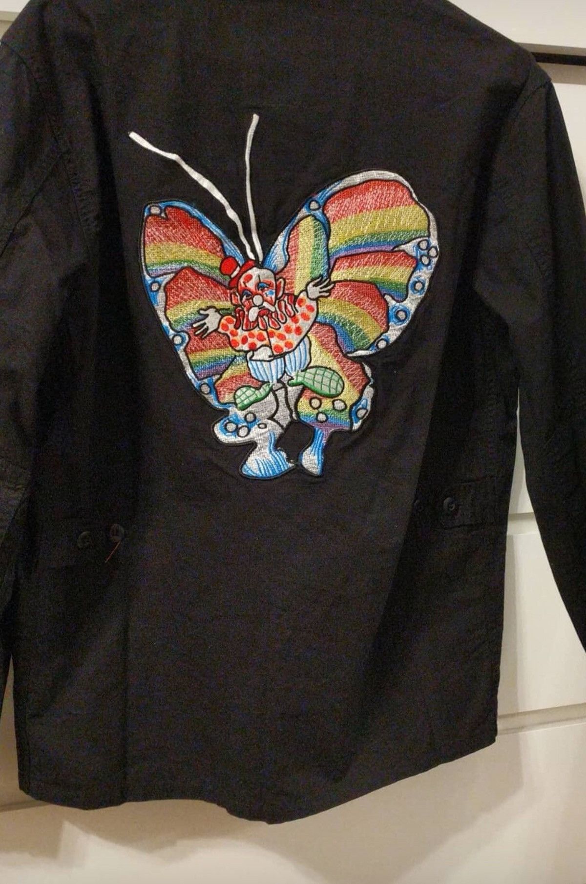 最先端 supreme スカジャン gonz Black jacket BDU butterfly 