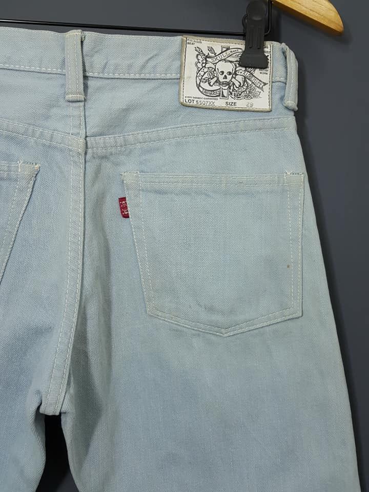 Japanese Brand LOT 5507xx Selvedge Light Blue Denim by Skull Alchemist Size US 28 / EU 44 - 7 Thumbnail