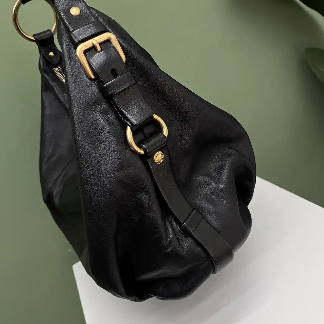 Prada PRADA black cowhide leather logo shoulder bag Size ONE SIZE - 10 Thumbnail