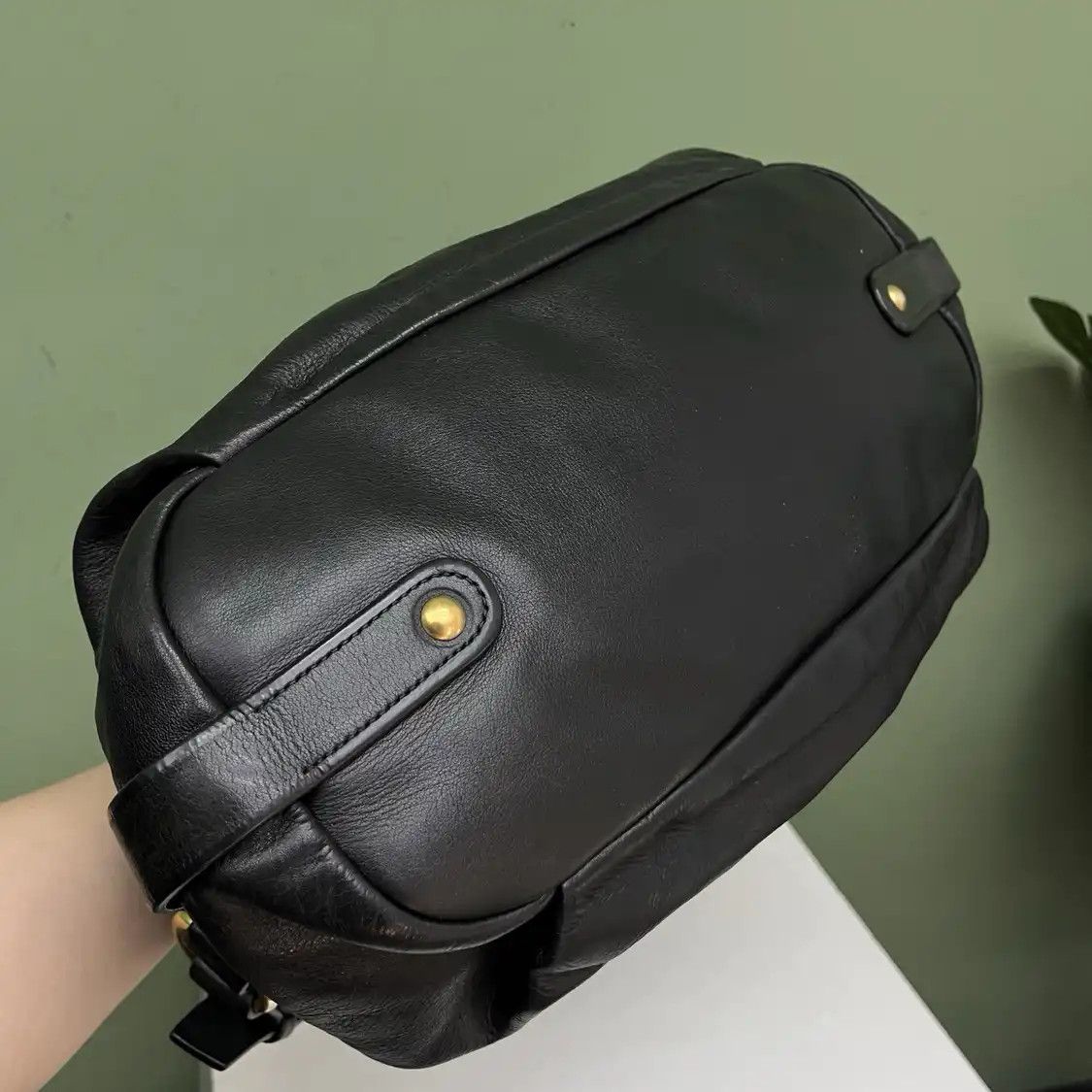 Prada PRADA black cowhide leather logo shoulder bag Size ONE SIZE - 5 Thumbnail