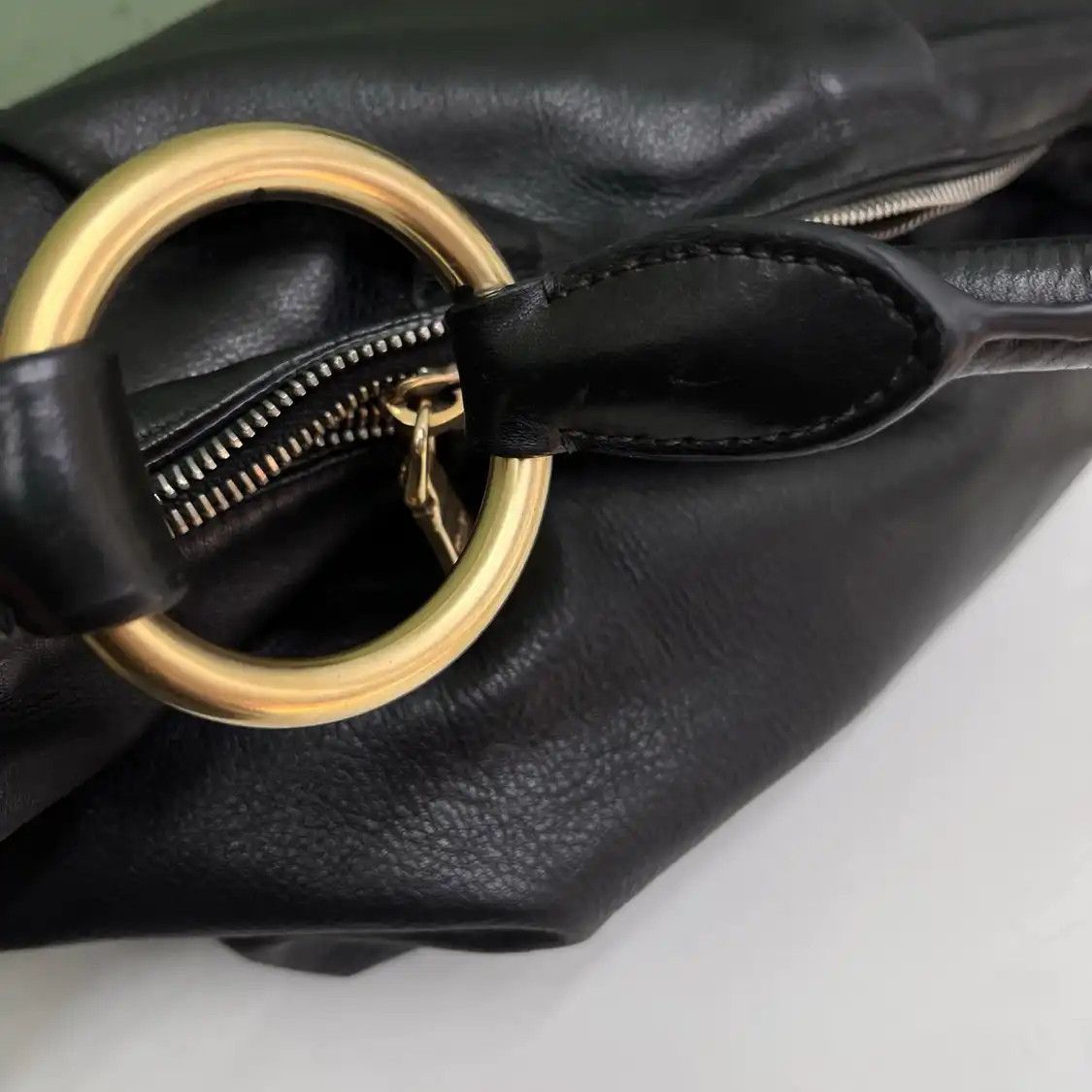 Prada PRADA black cowhide leather logo shoulder bag Size ONE SIZE - 3 Thumbnail