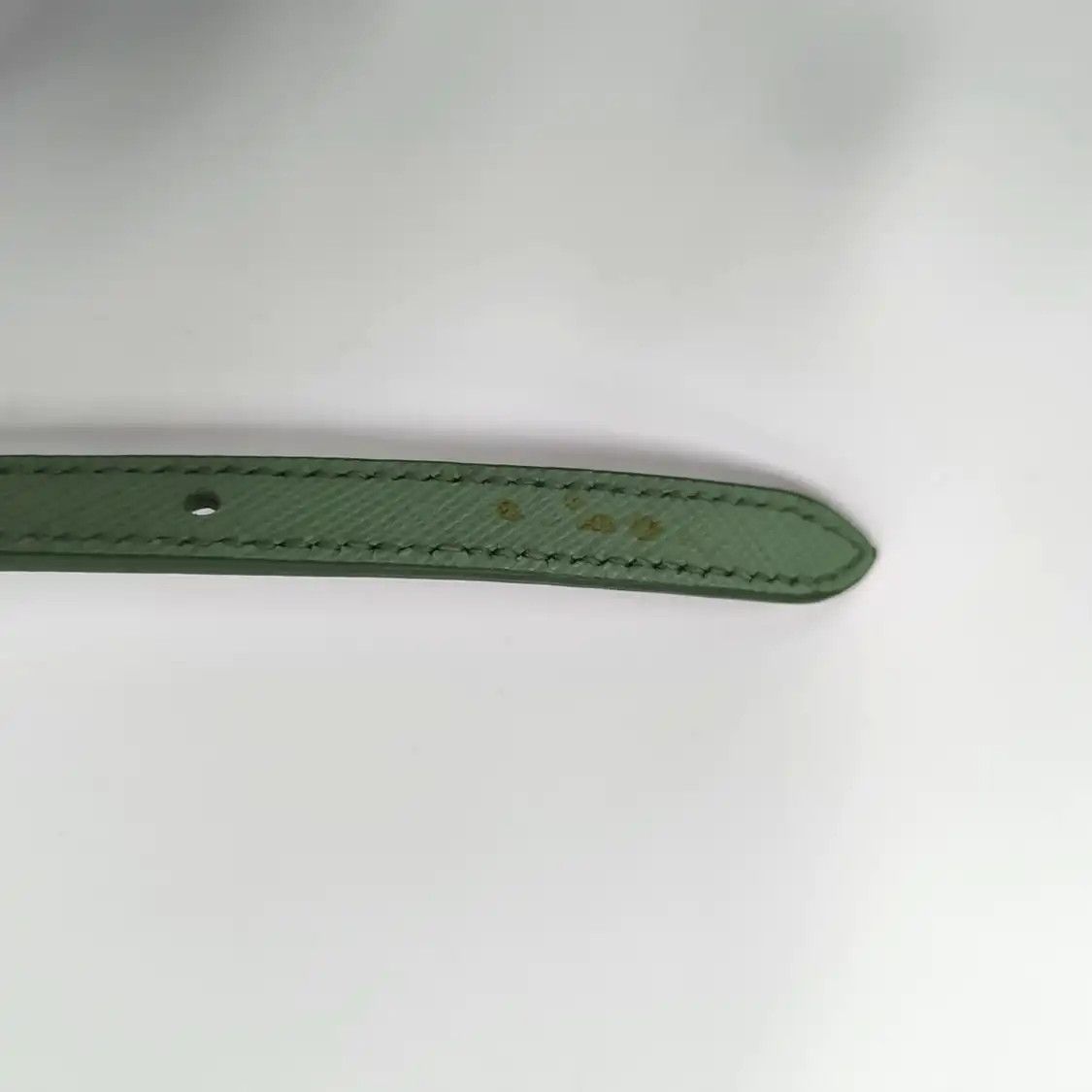 Prada PRADA Galleria green cowhide leather logo cross pattern Galleria shoulder bag ha Size ONE SIZE - 17 Thumbnail