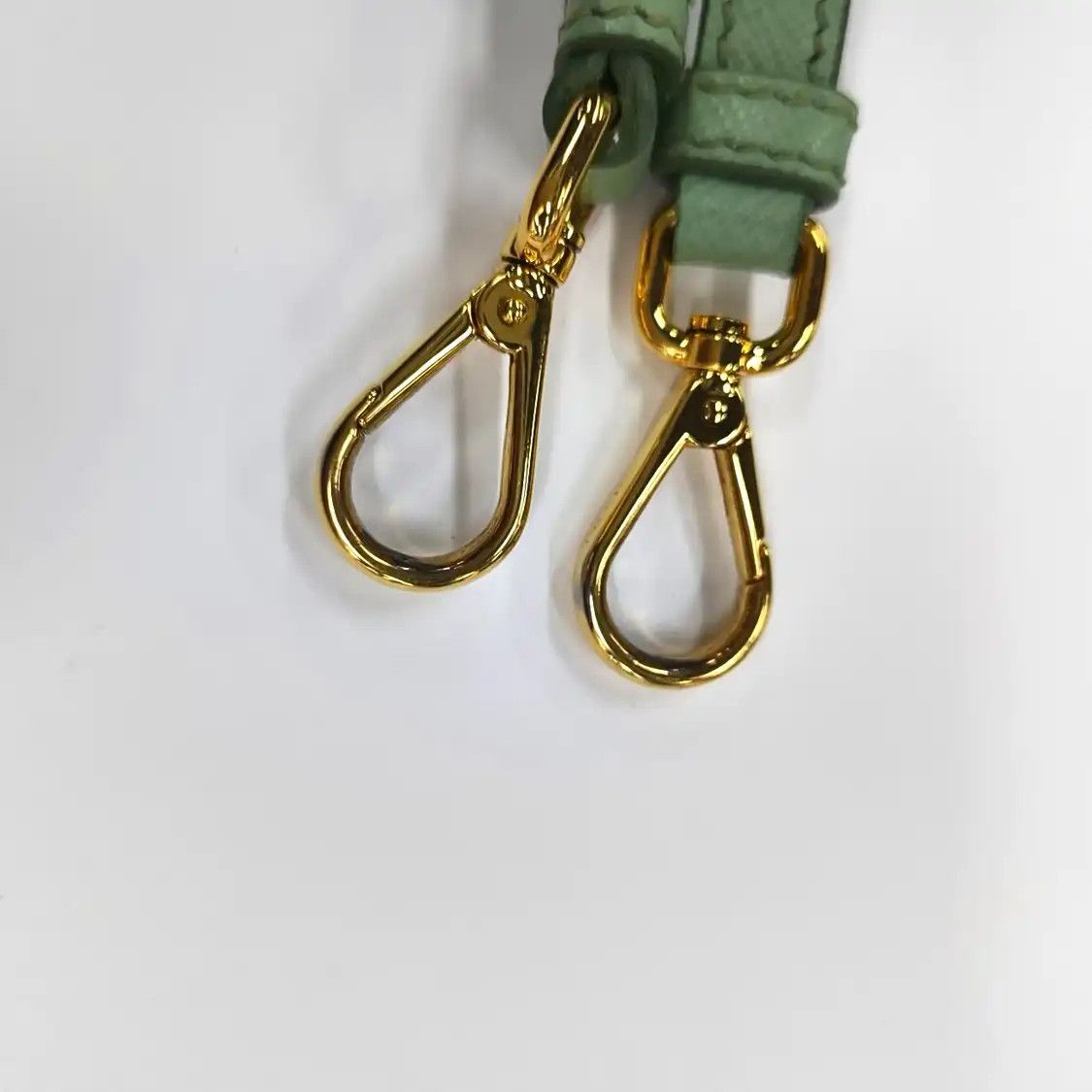 Prada PRADA Galleria green cowhide leather logo cross pattern Galleria shoulder bag ha Size ONE SIZE - 16 Thumbnail